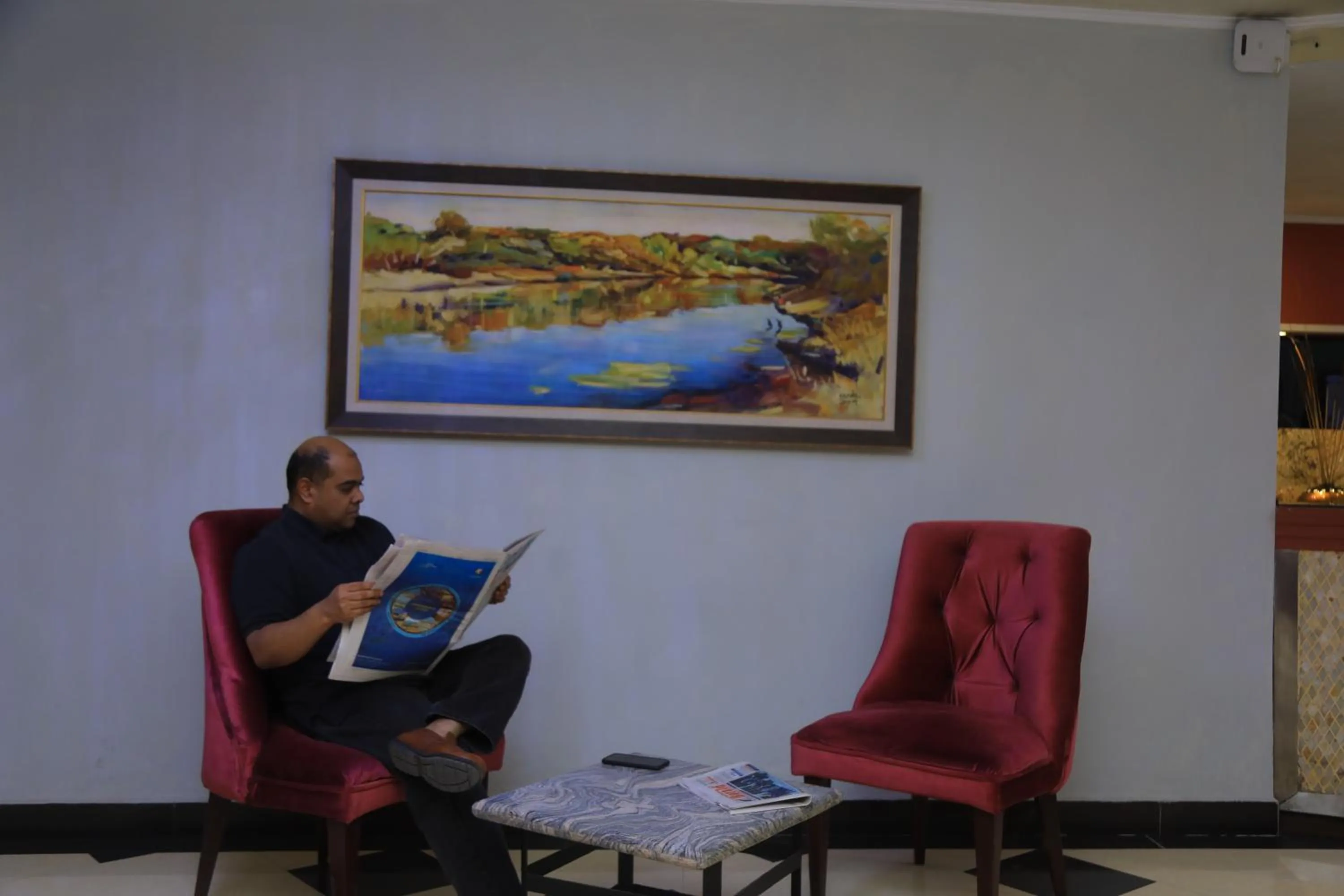 Lobby or reception in Bonanza Addis Hotel