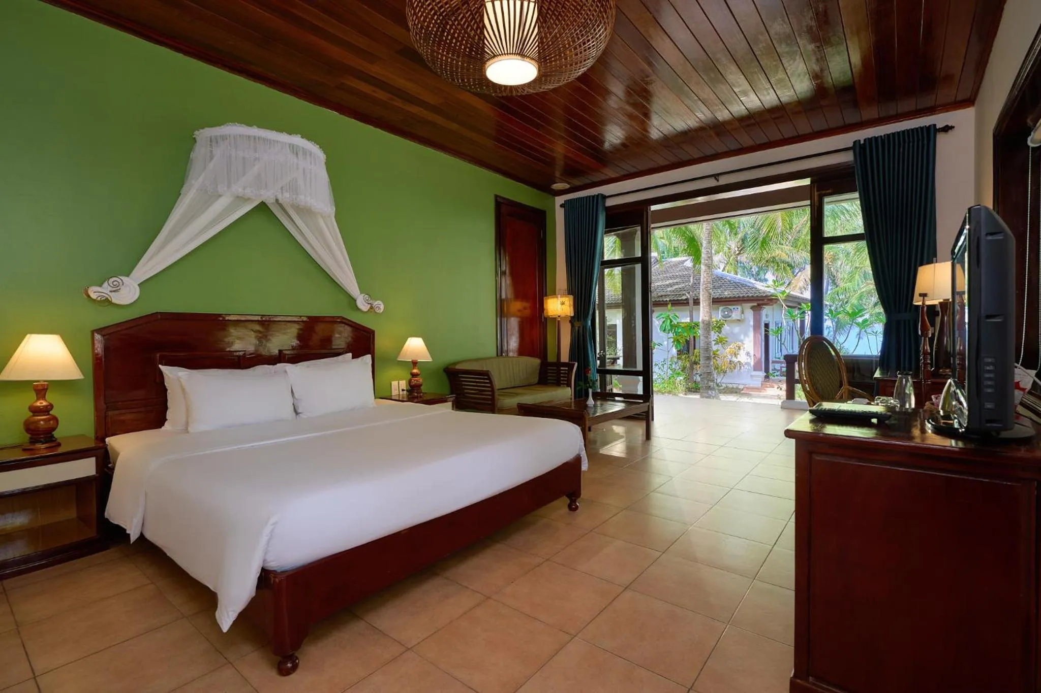 Bed in Lang Co Beach Resort