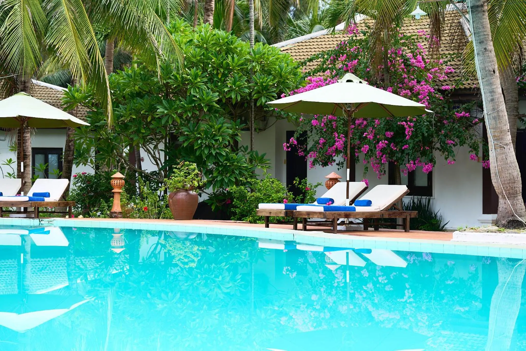 Pool view in Lang Co Beach Resort