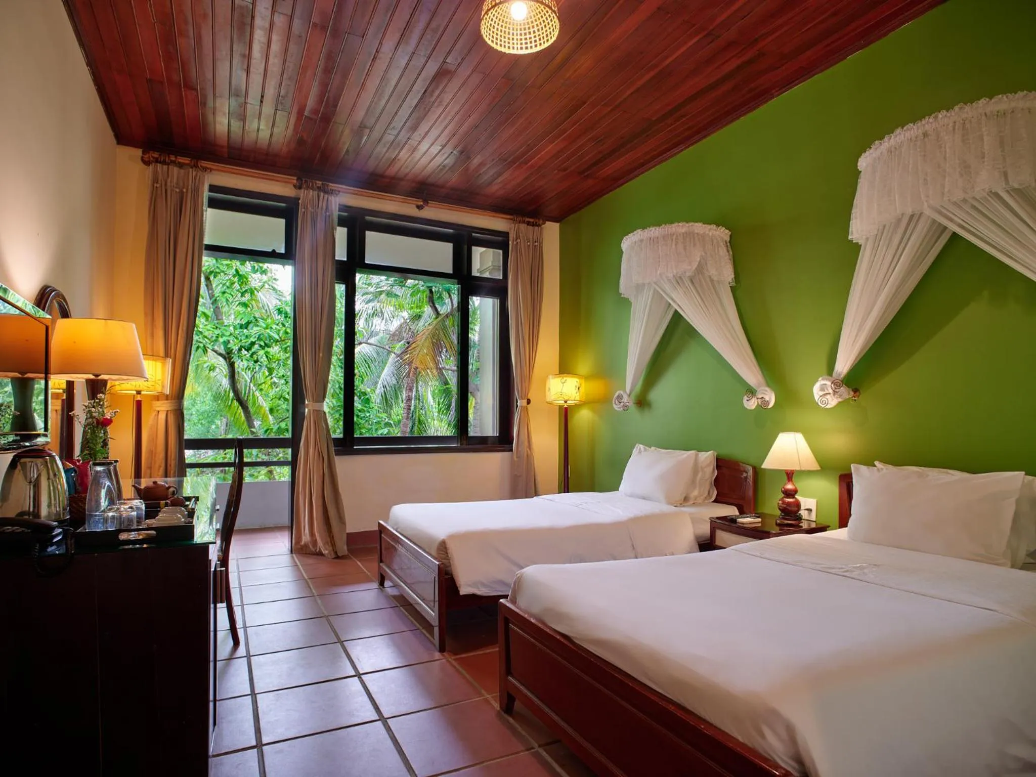 Bed in Lang Co Beach Resort