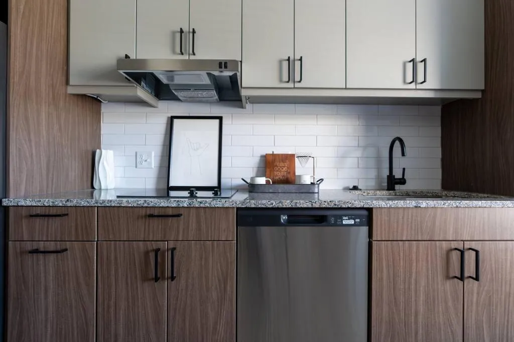 Kitchen or kitchenette in Yugo Guest Suites