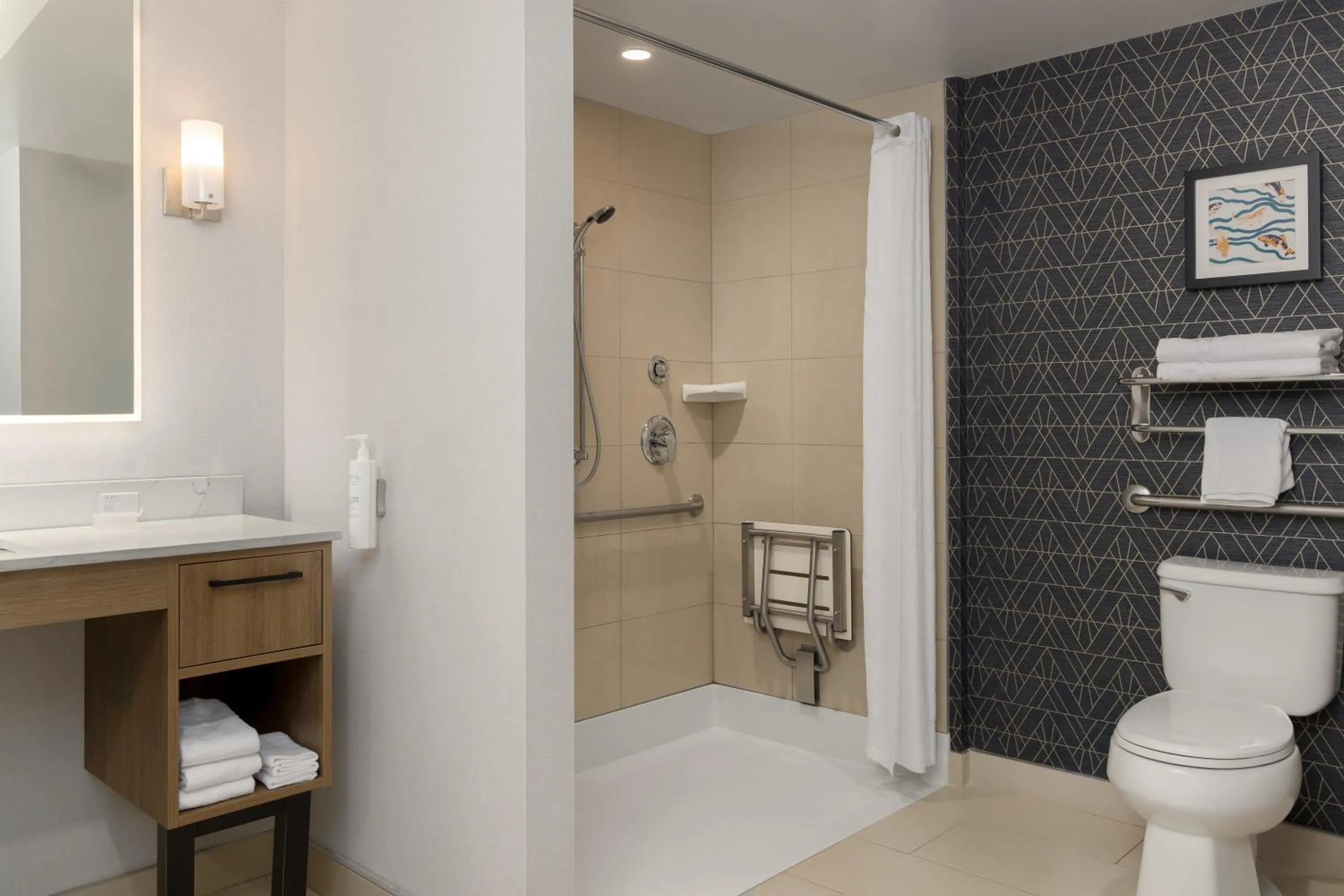 Shower in Homewood Suites by Hilton Toronto-Ajax