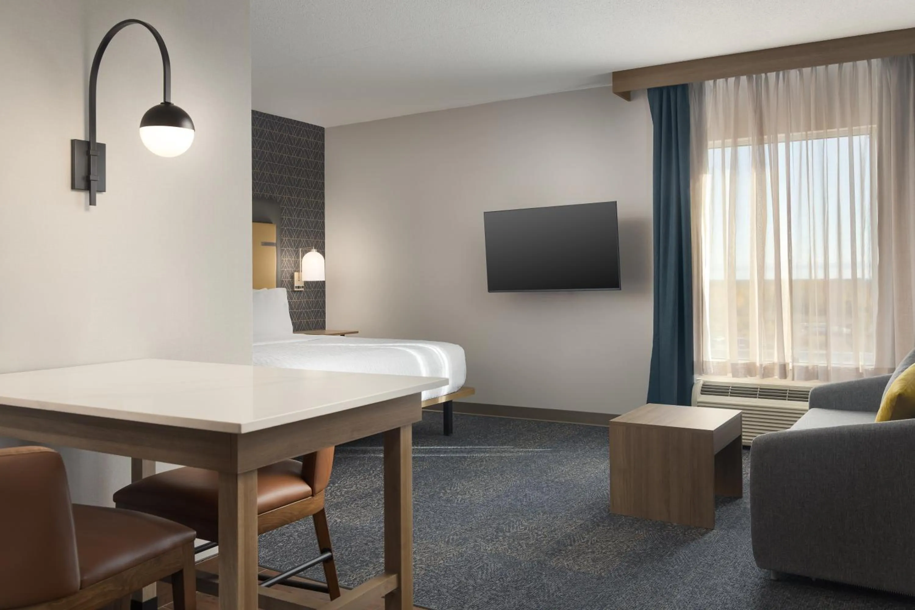Bed in Homewood Suites by Hilton Toronto-Ajax