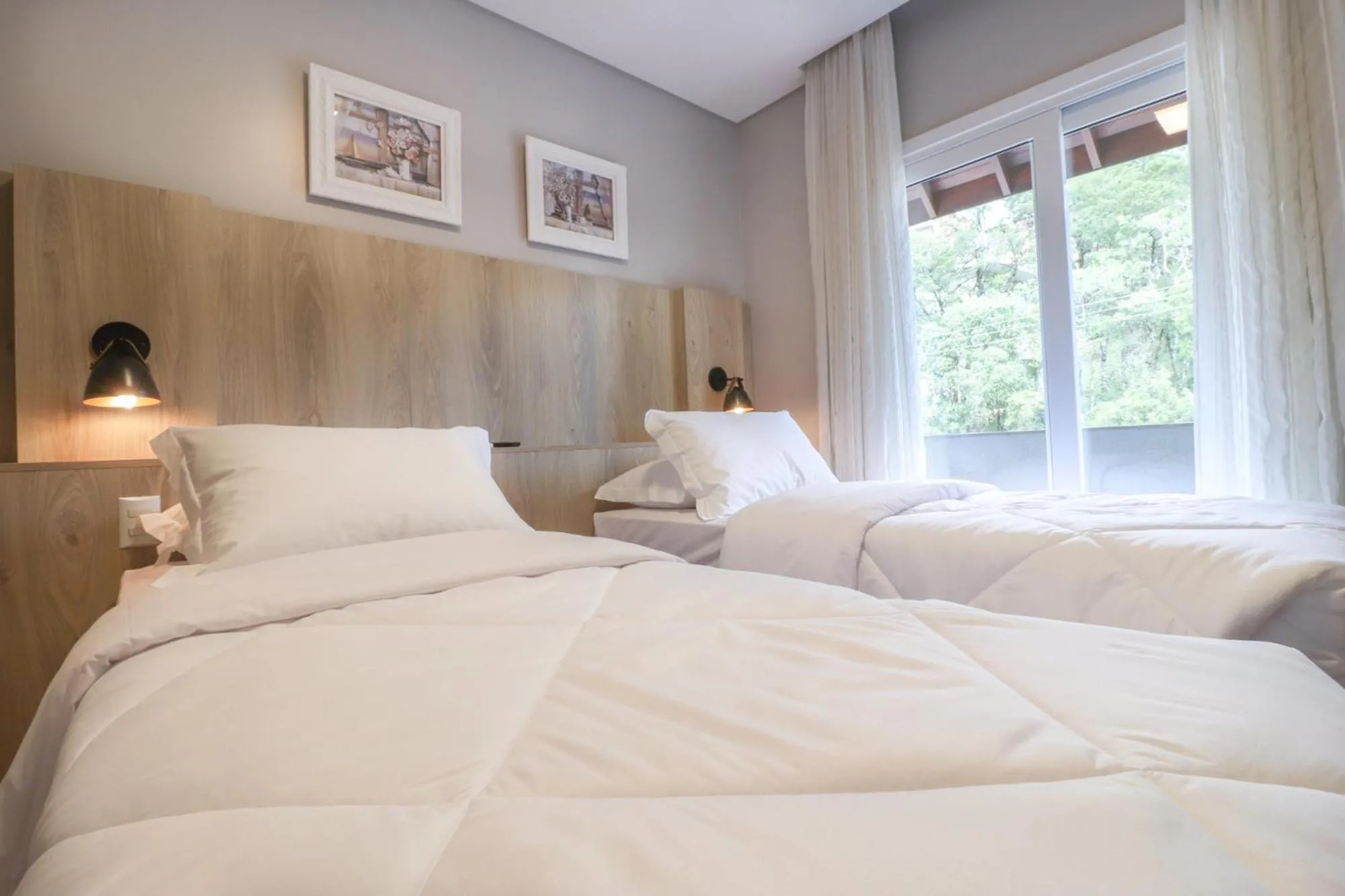 Bed in Pousada Bella Viena