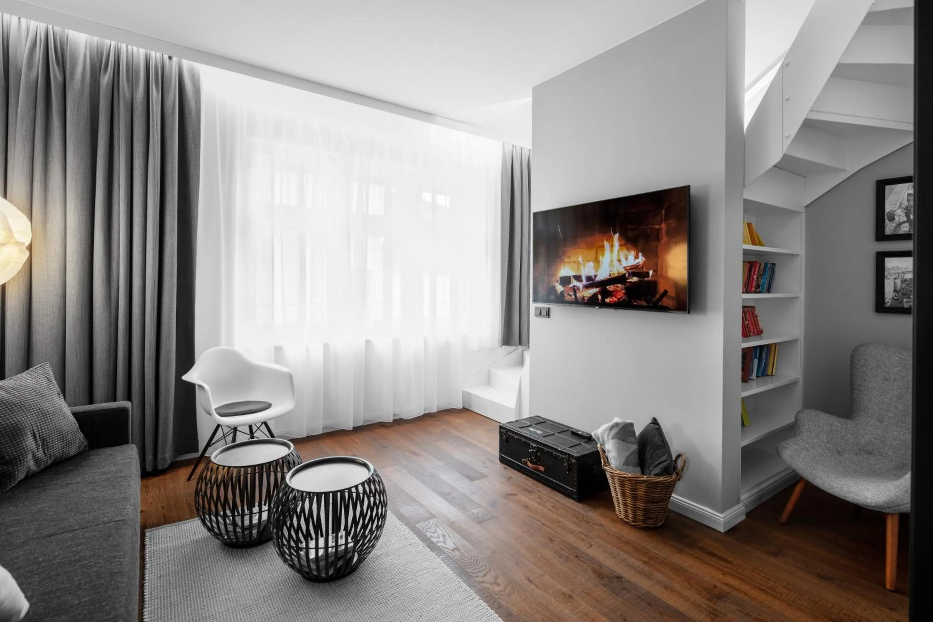 Living room in THE MANES Boutique Hotel Prague