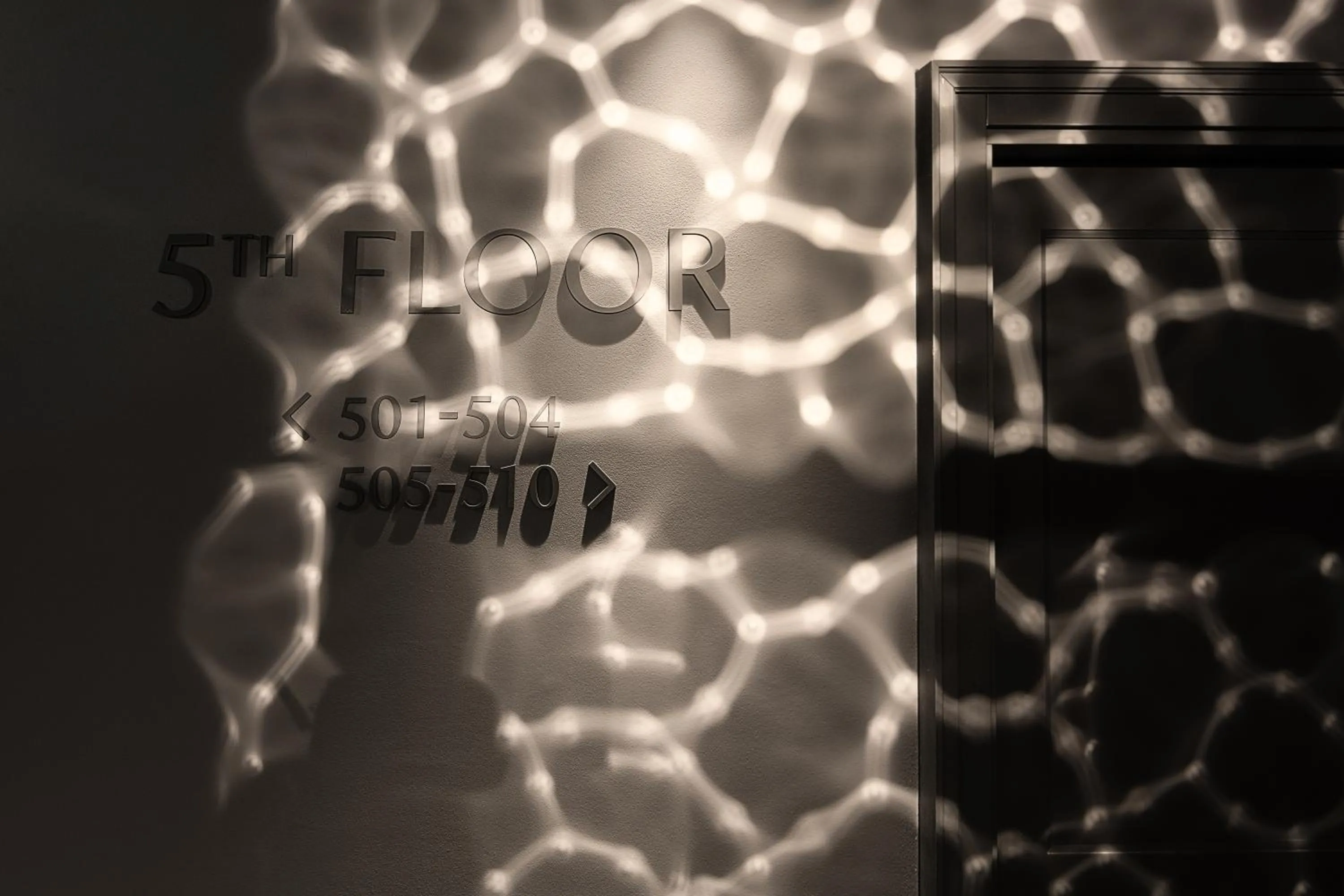 Decorative detail in THE MANES Boutique Hotel Prague