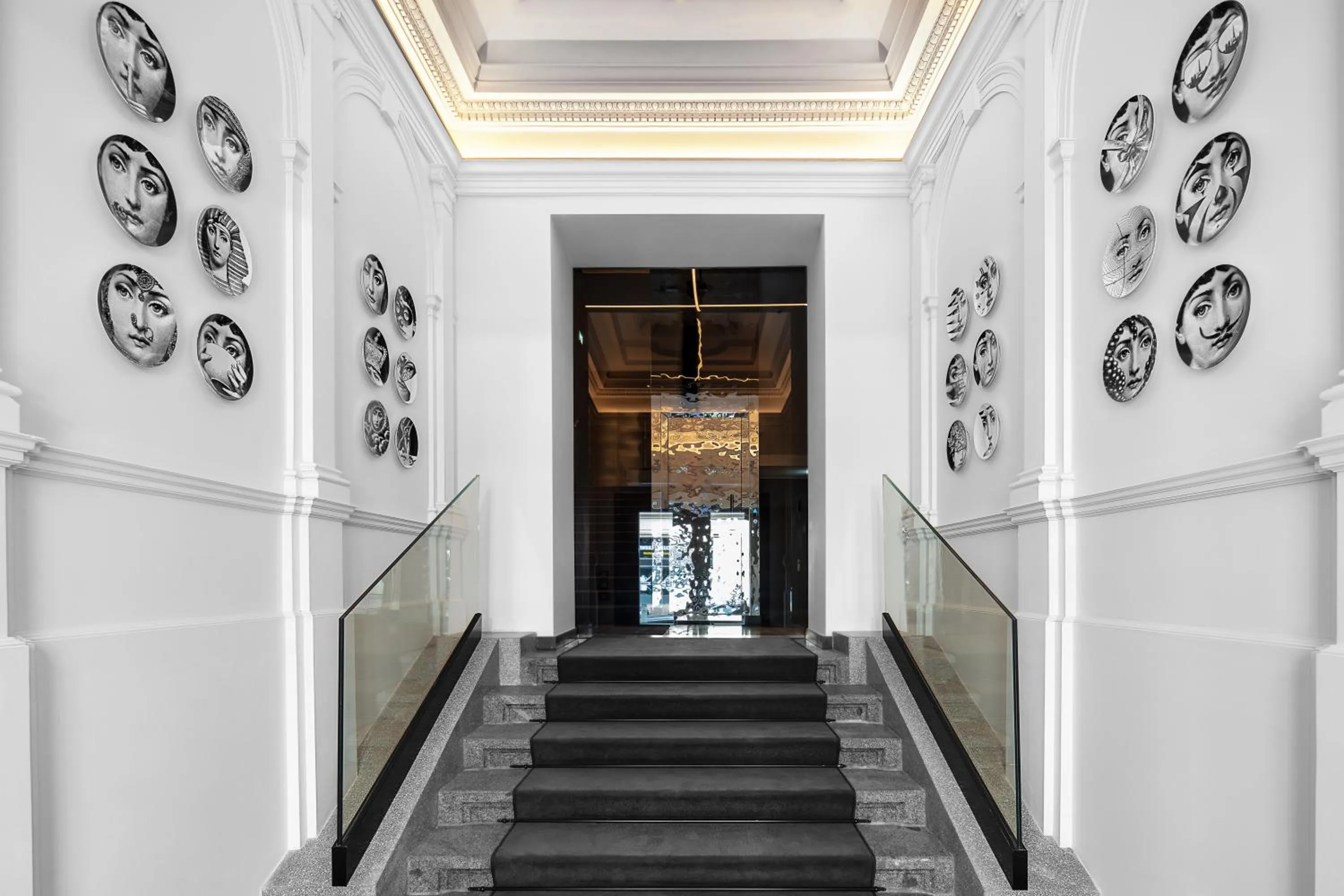 Lobby or reception in THE MANES Boutique Hotel Prague