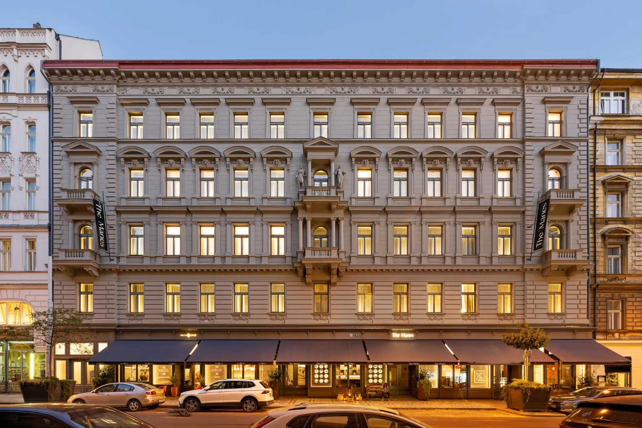Property building in THE MANES Boutique Hotel Prague