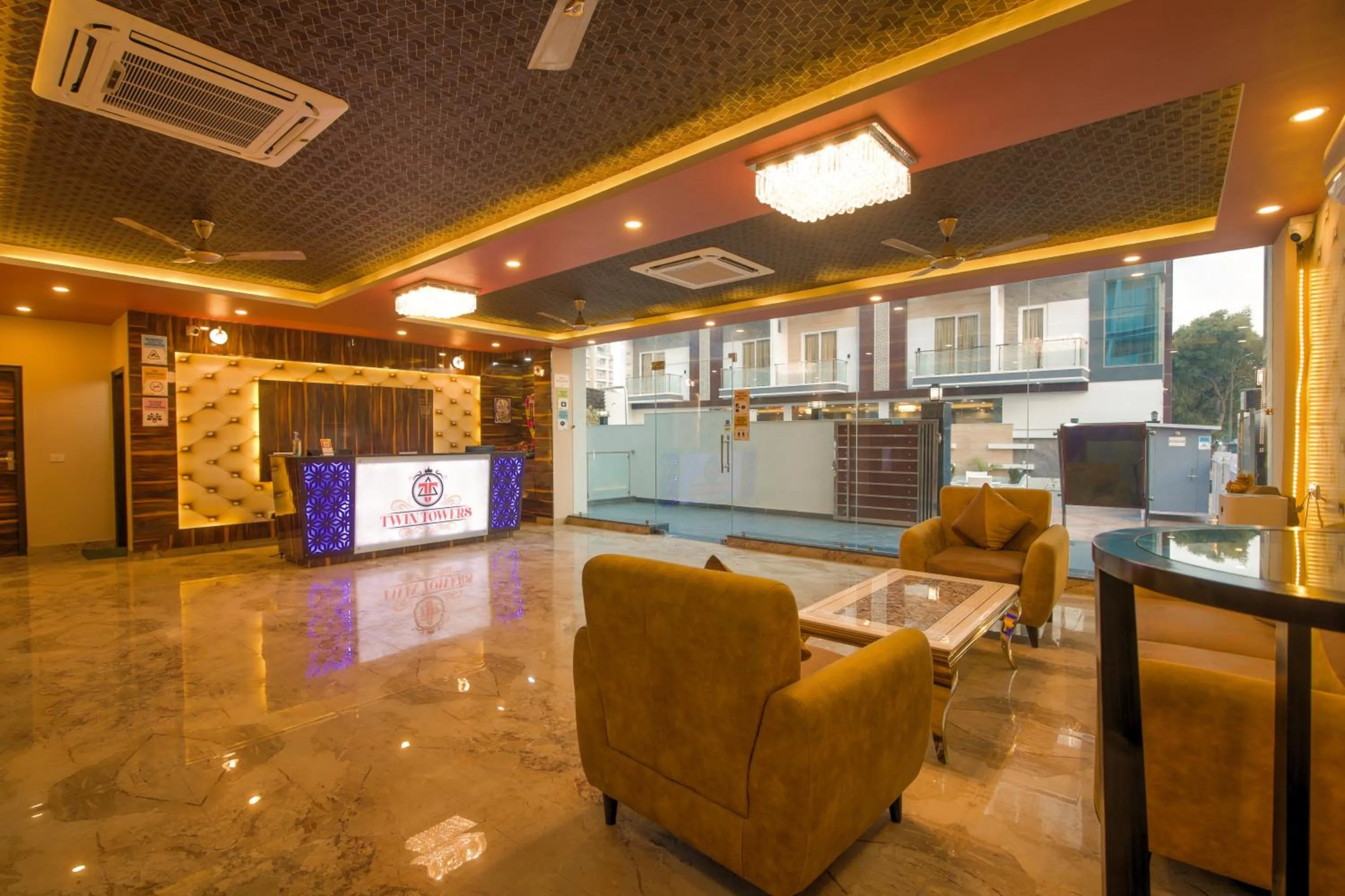 Lobby or reception in Twin Towers