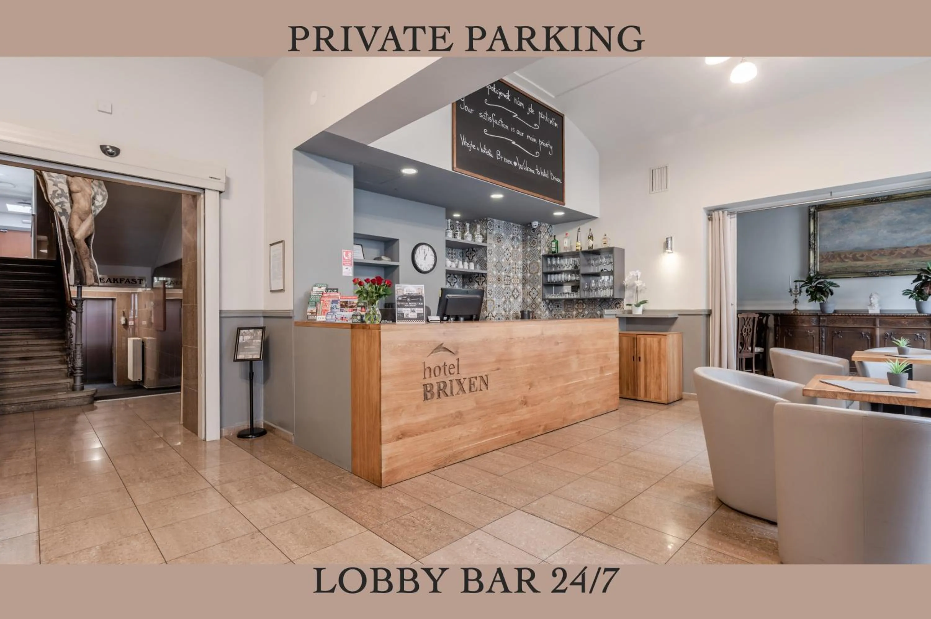 Lobby or reception in Hotel Brixen