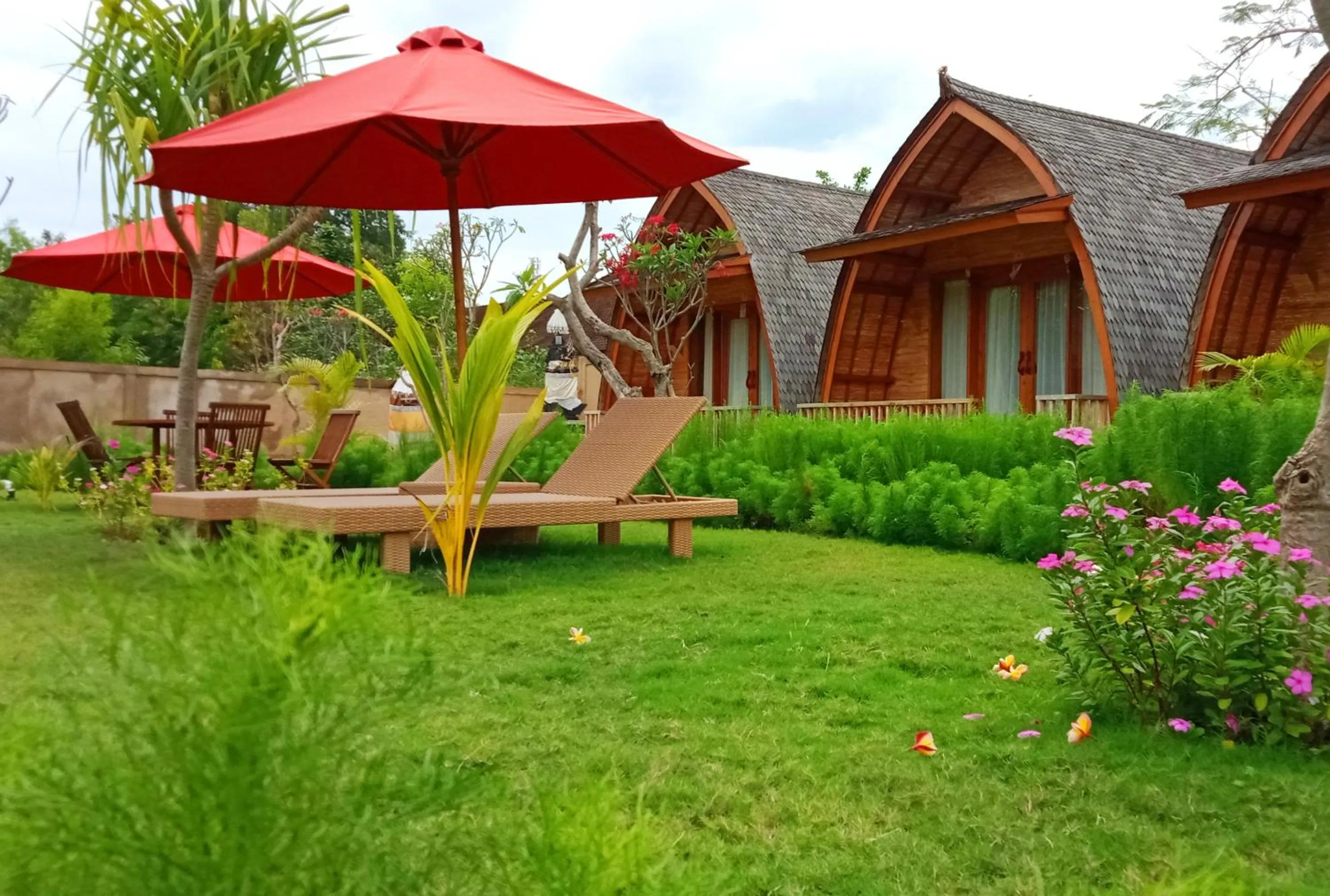 Garden view in Maruti Beach Club