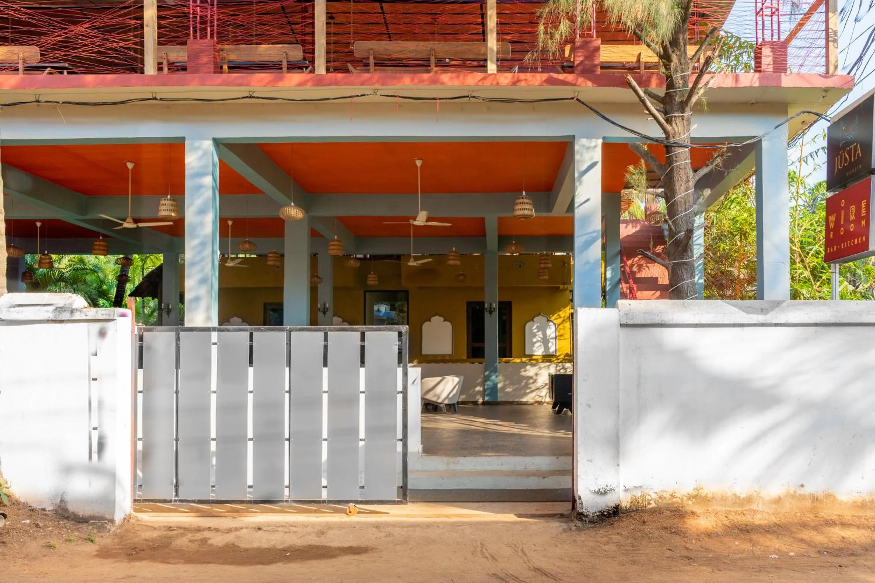 Facade/entrance in juSTa Morjim Beach Resort Goa - 80 Steps from Morjim Beach