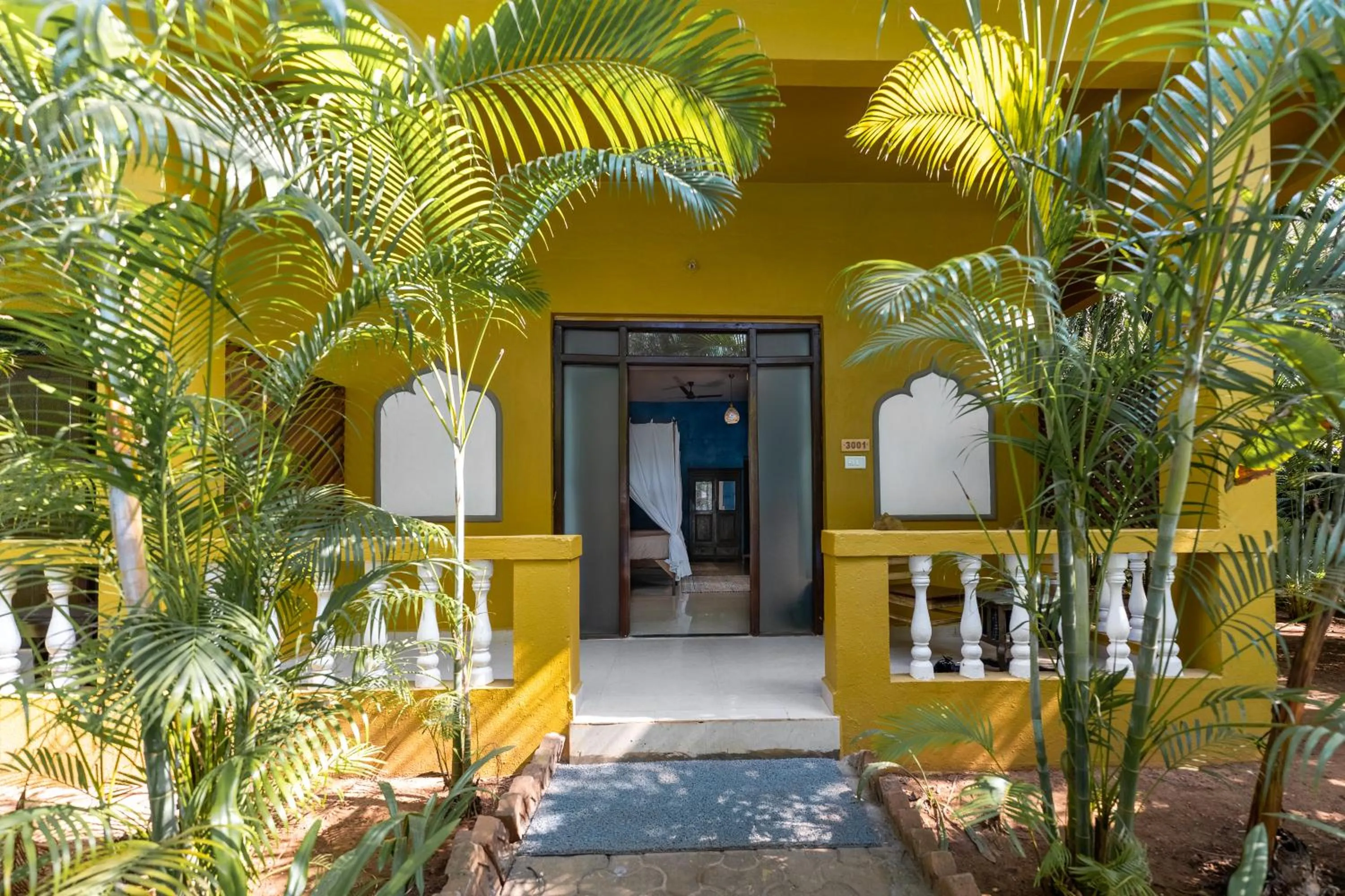 Facade/entrance in juSTa Morjim Beach Resort Goa - 80 Steps from Morjim Beach
