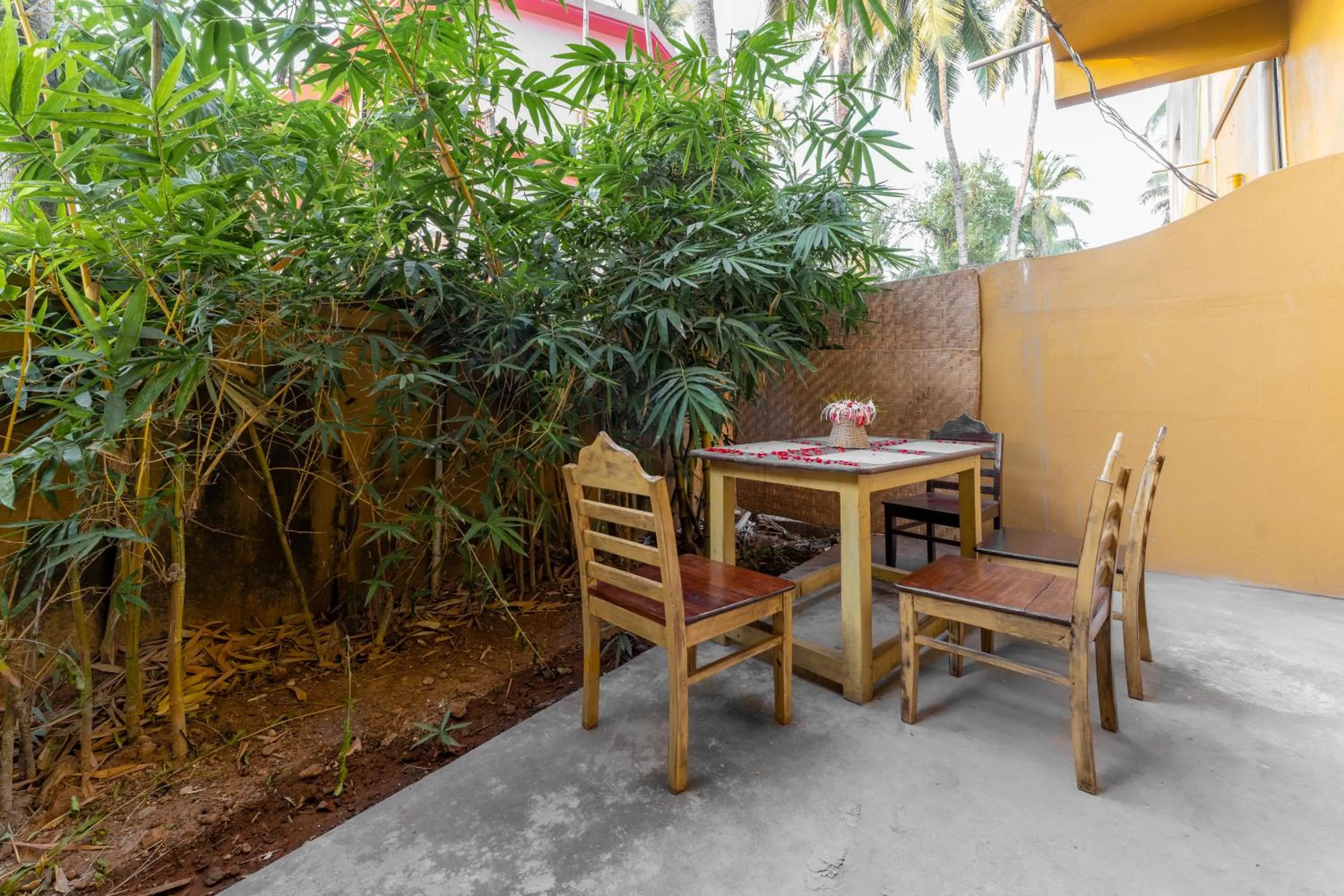 Seating area in juSTa Morjim Beach Resort Goa - 80 Steps from Morjim Beach