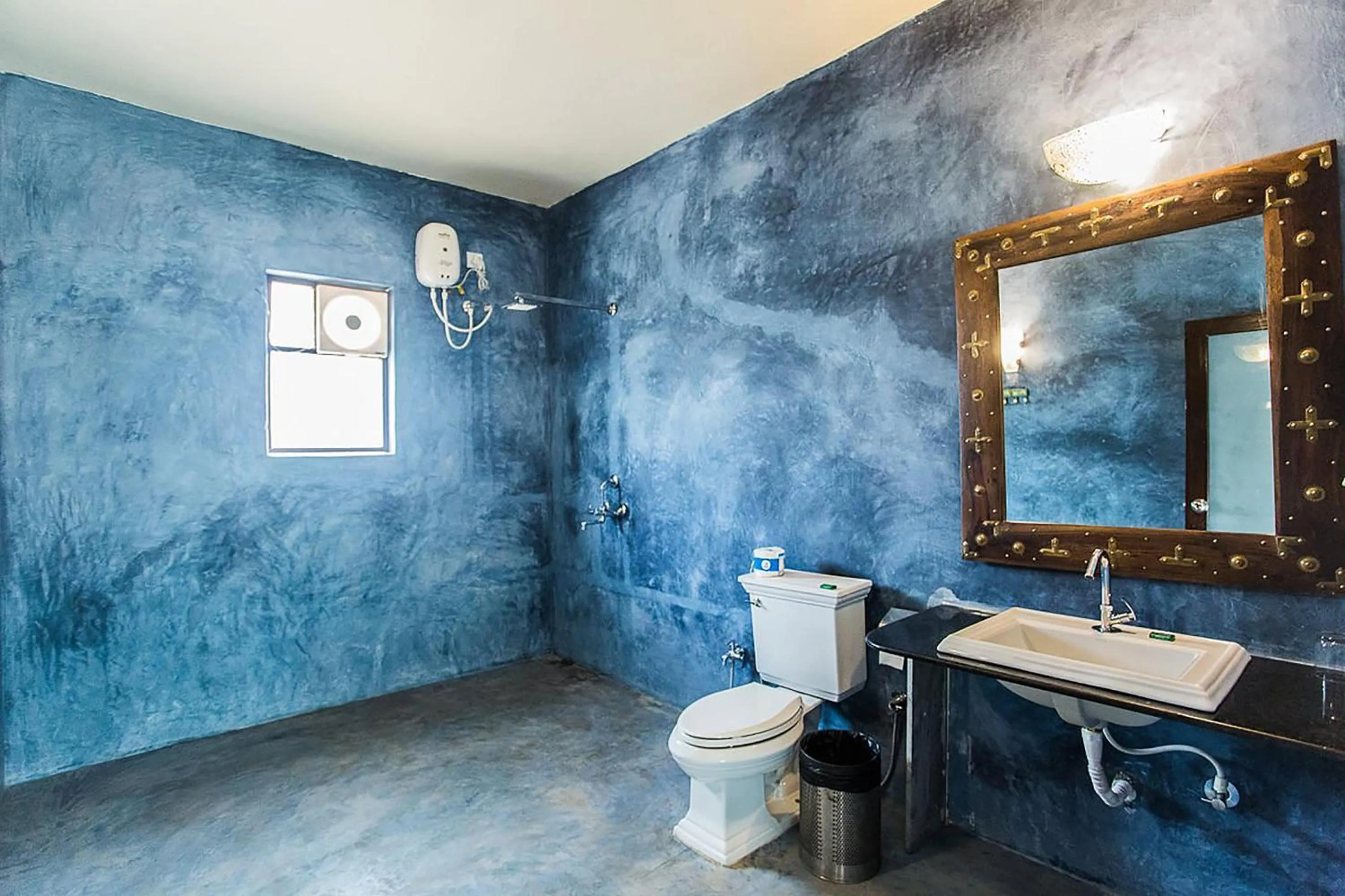 Bathroom in juSTa Morjim Beach Resort Goa - 80 Steps from Morjim Beach