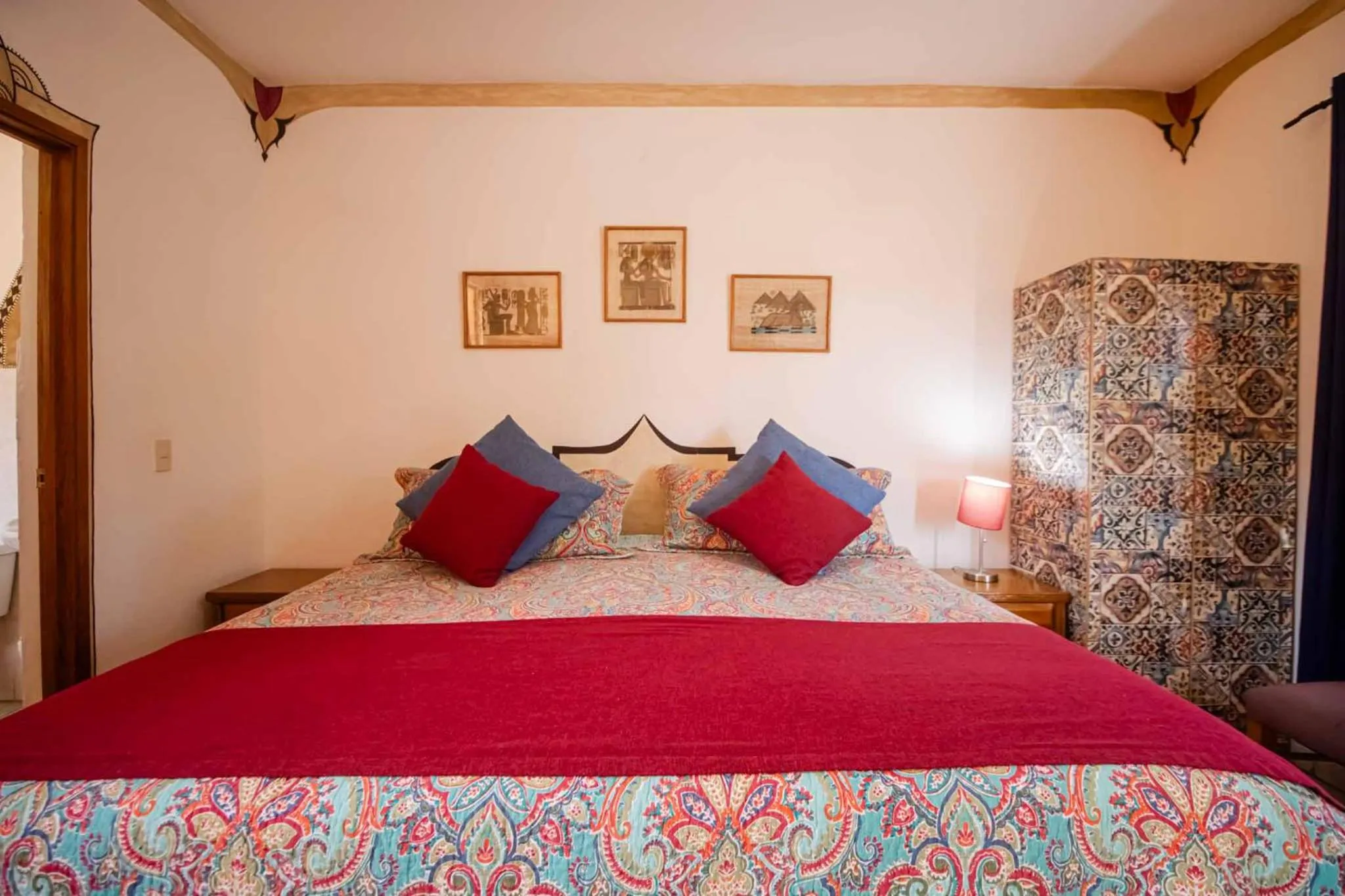 Bed in Hotel Casa Blanca