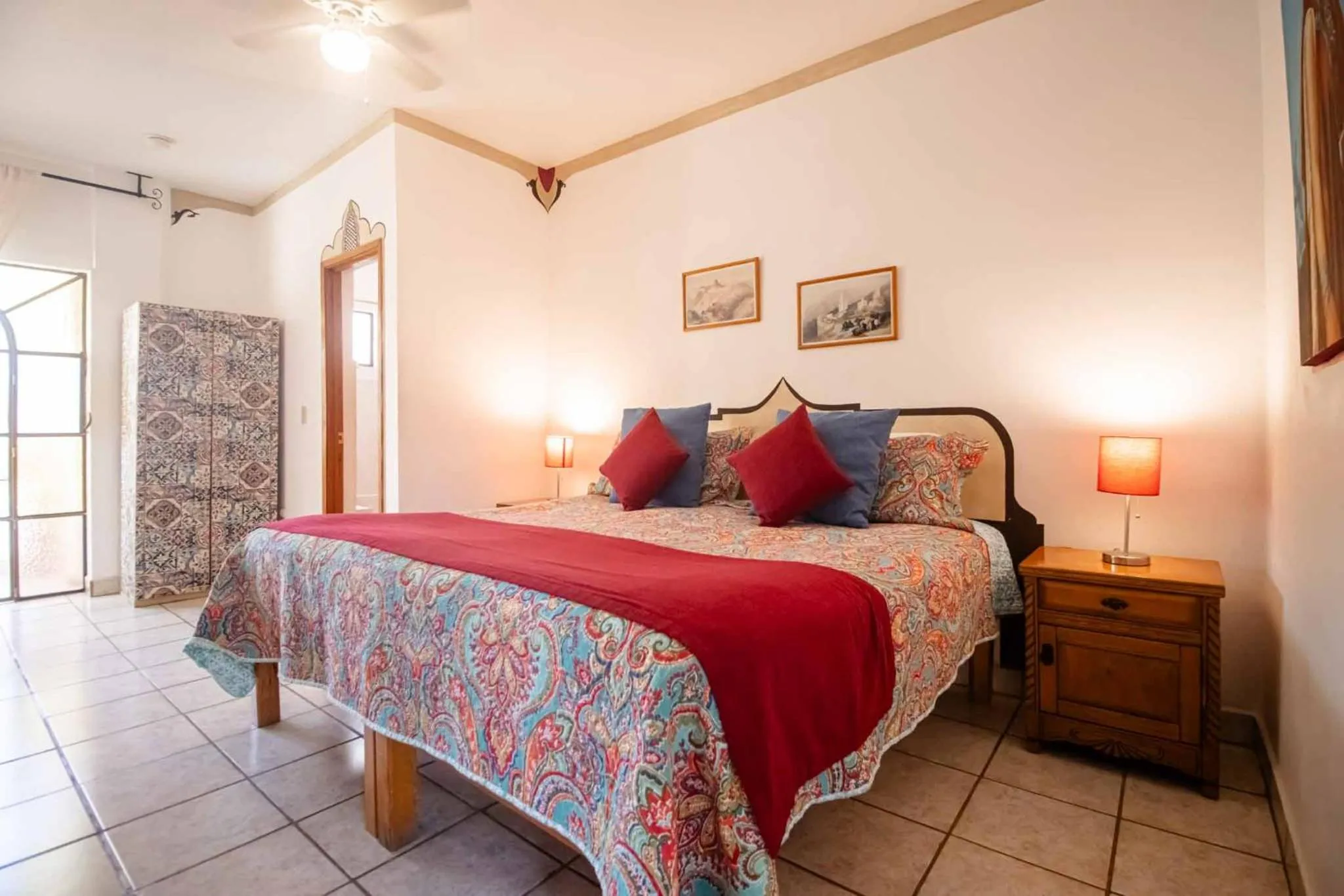 Bed in Hotel Casa Blanca