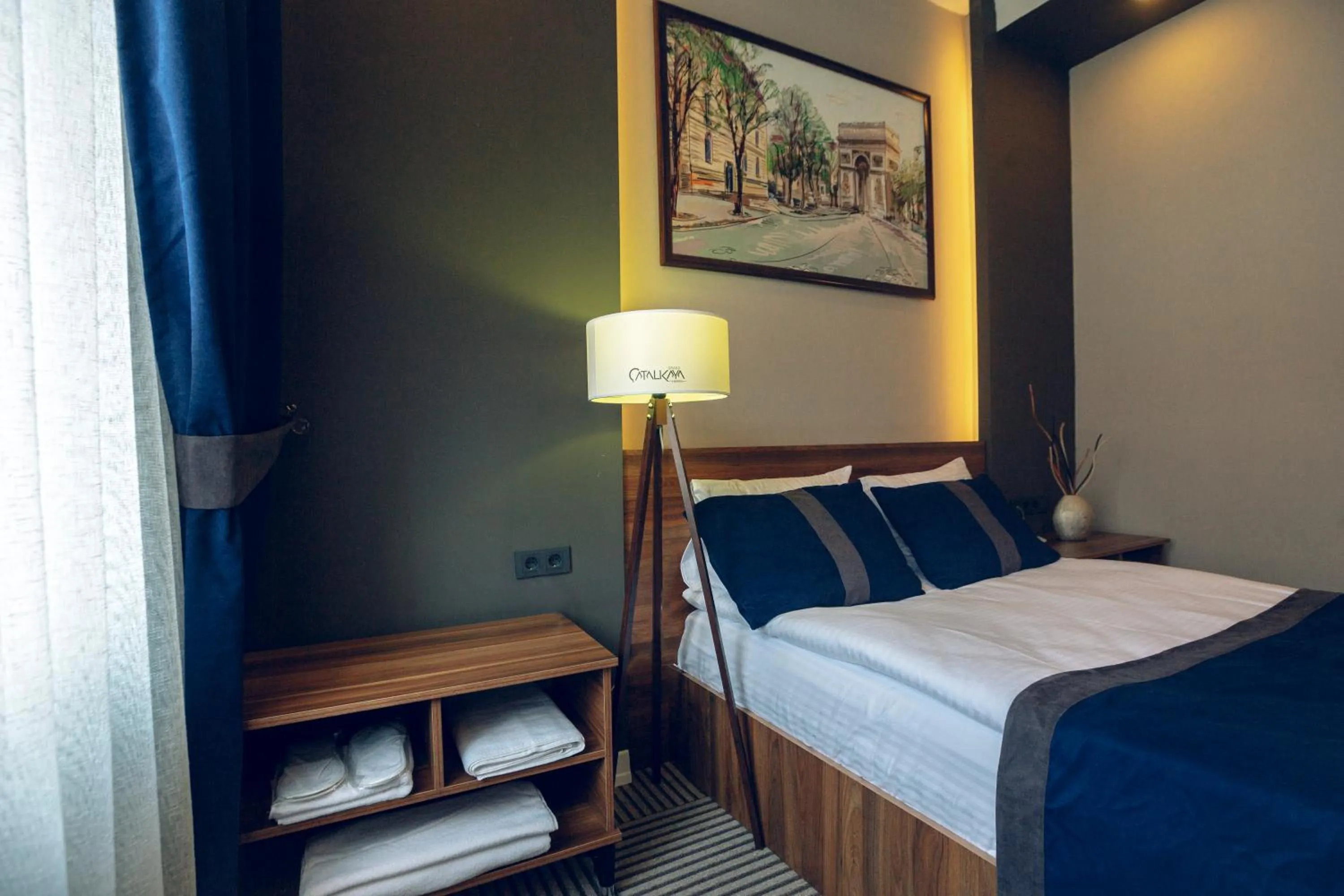 Bed in Grand Catalkaya Hotel
