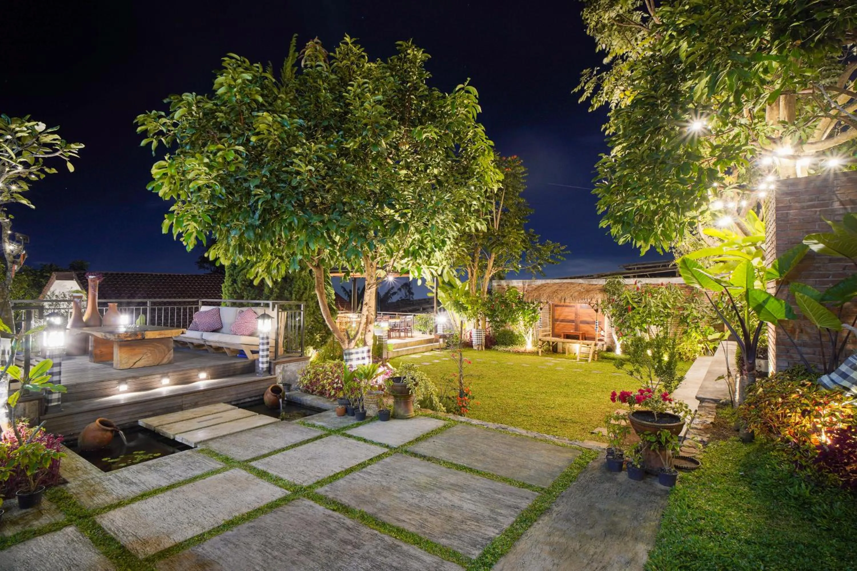 Garden in Omah Angkul Angkul Villa