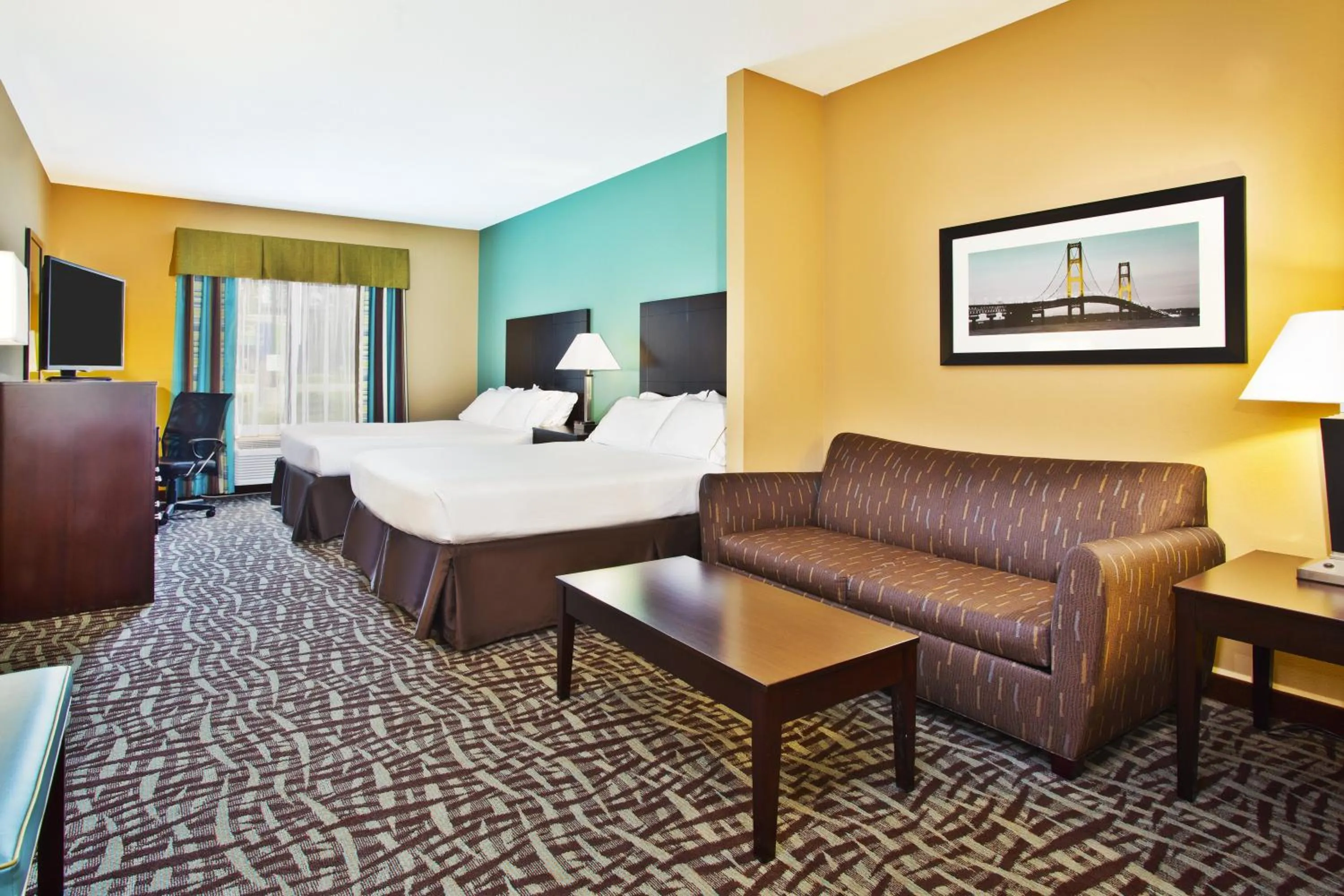 Photo of the whole room, Bed in Holiday Inn Express Hastings by IHG