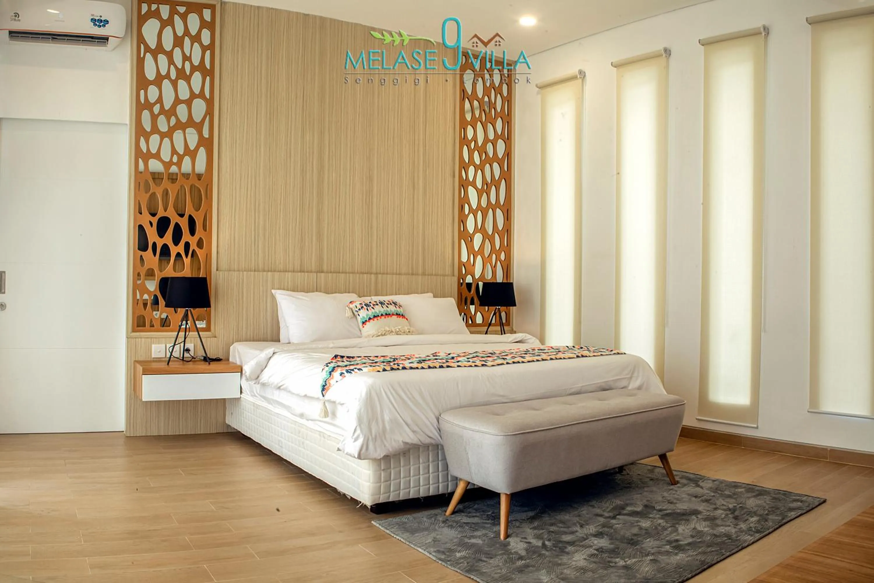 Bed in Melase 9 Villa, Senggigi