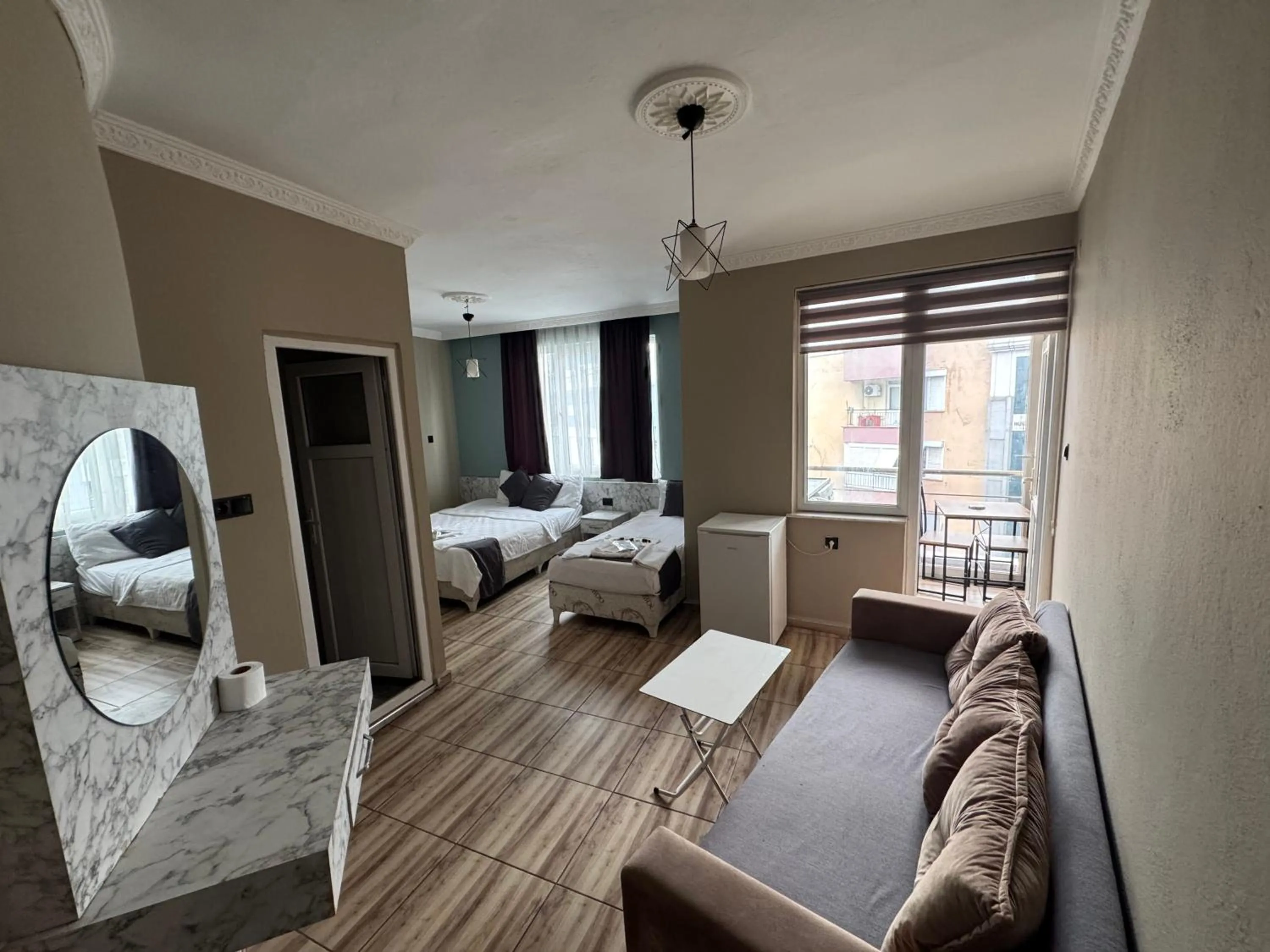 Bed in ERSOY EGE APART OTEL