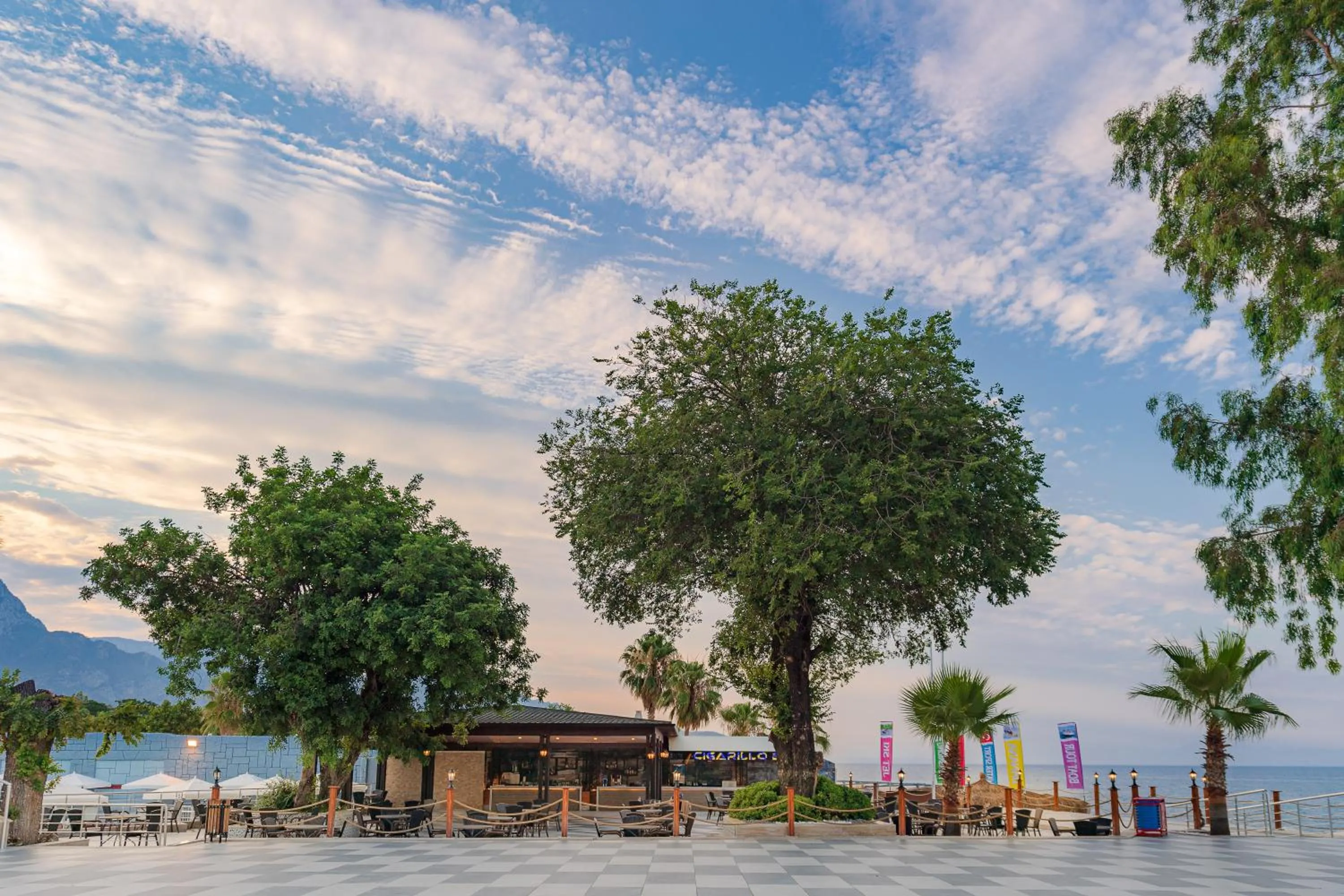 Patio in Sealife Kemer Resort Hotel - Ultra All Inclusive