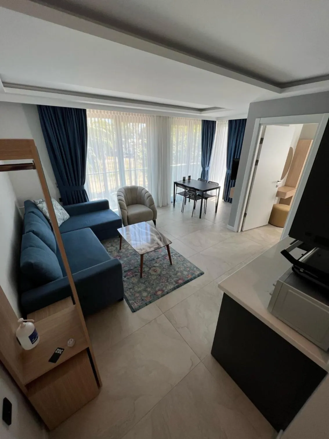 Living room in Vega Suites