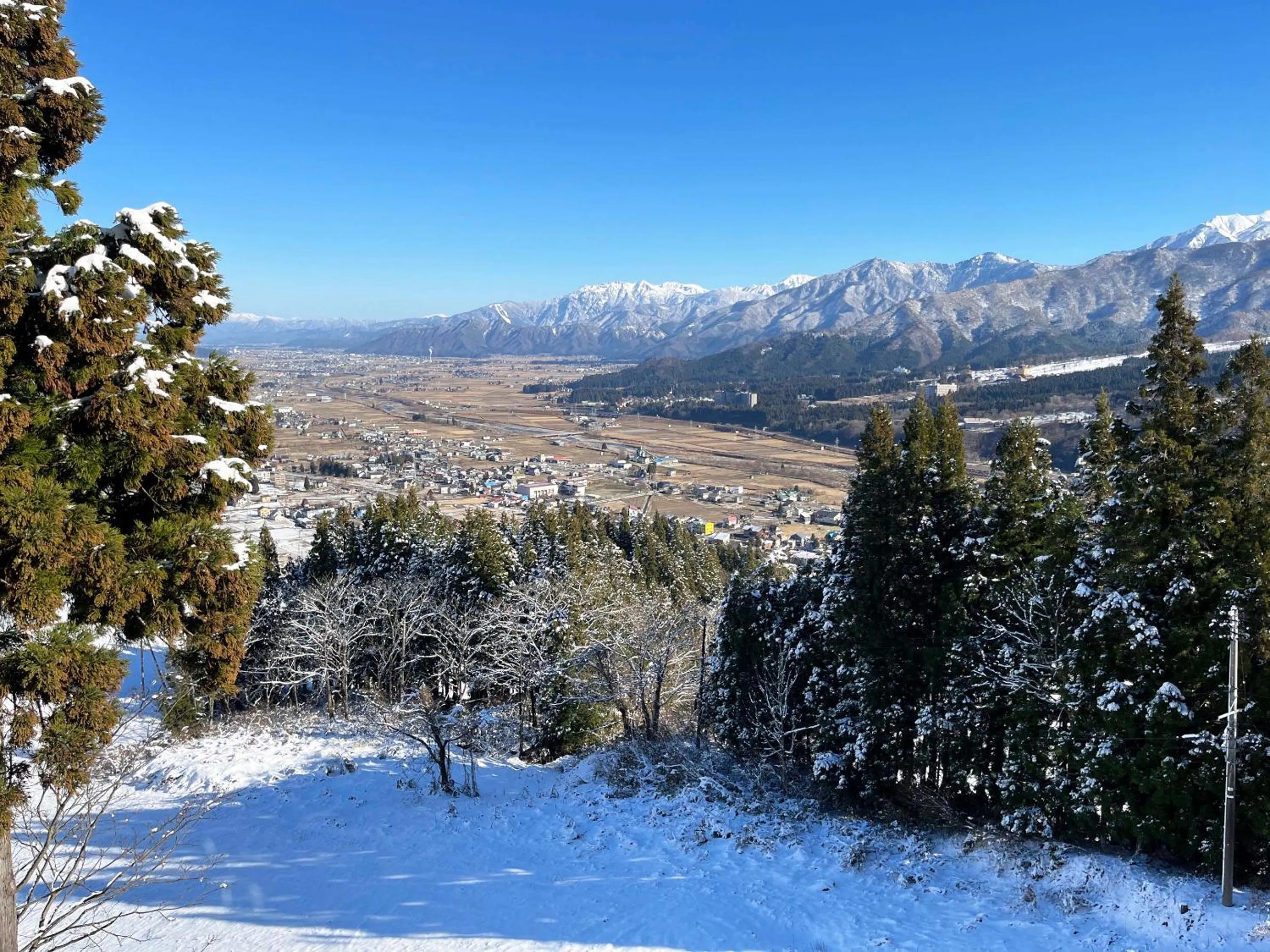 Natural landscape in Ishiuchi Ski Center