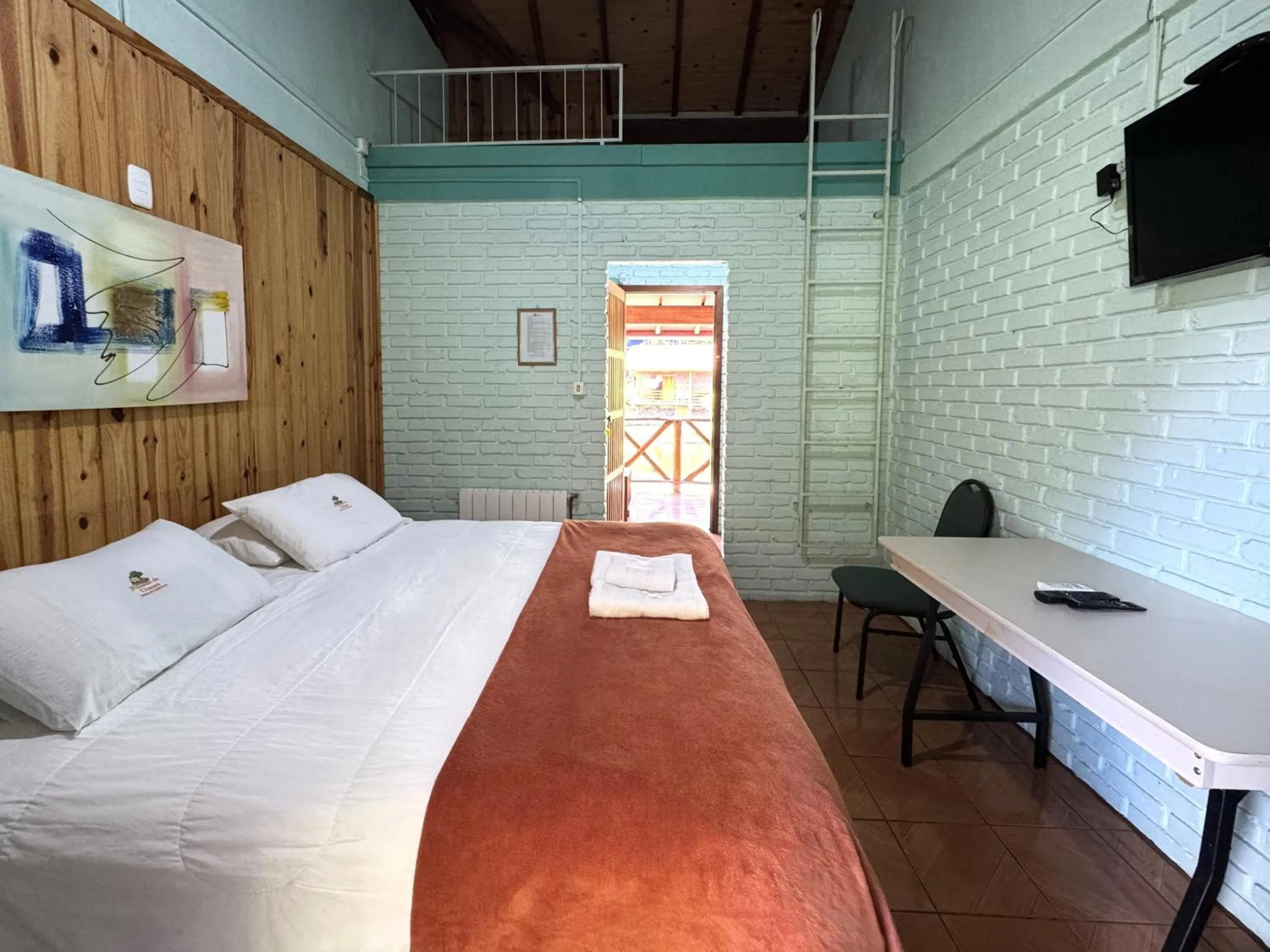 Bed in Pousada da Chacara