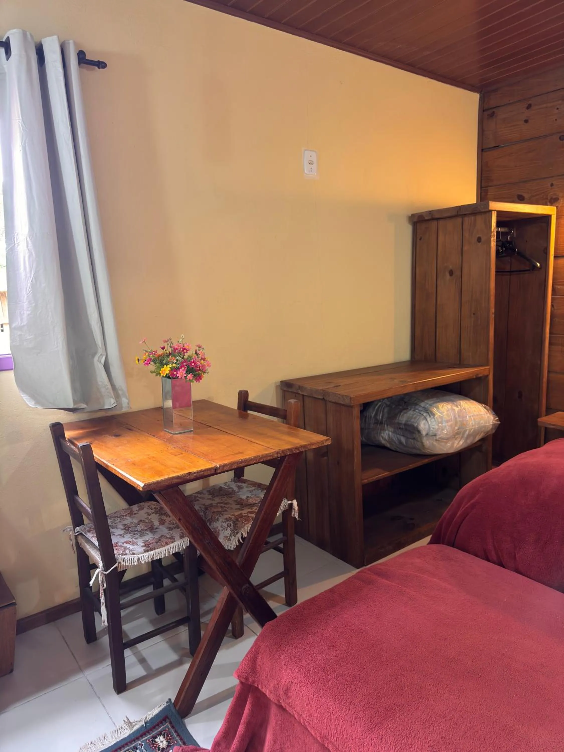 Bed in Pousada da Chacara