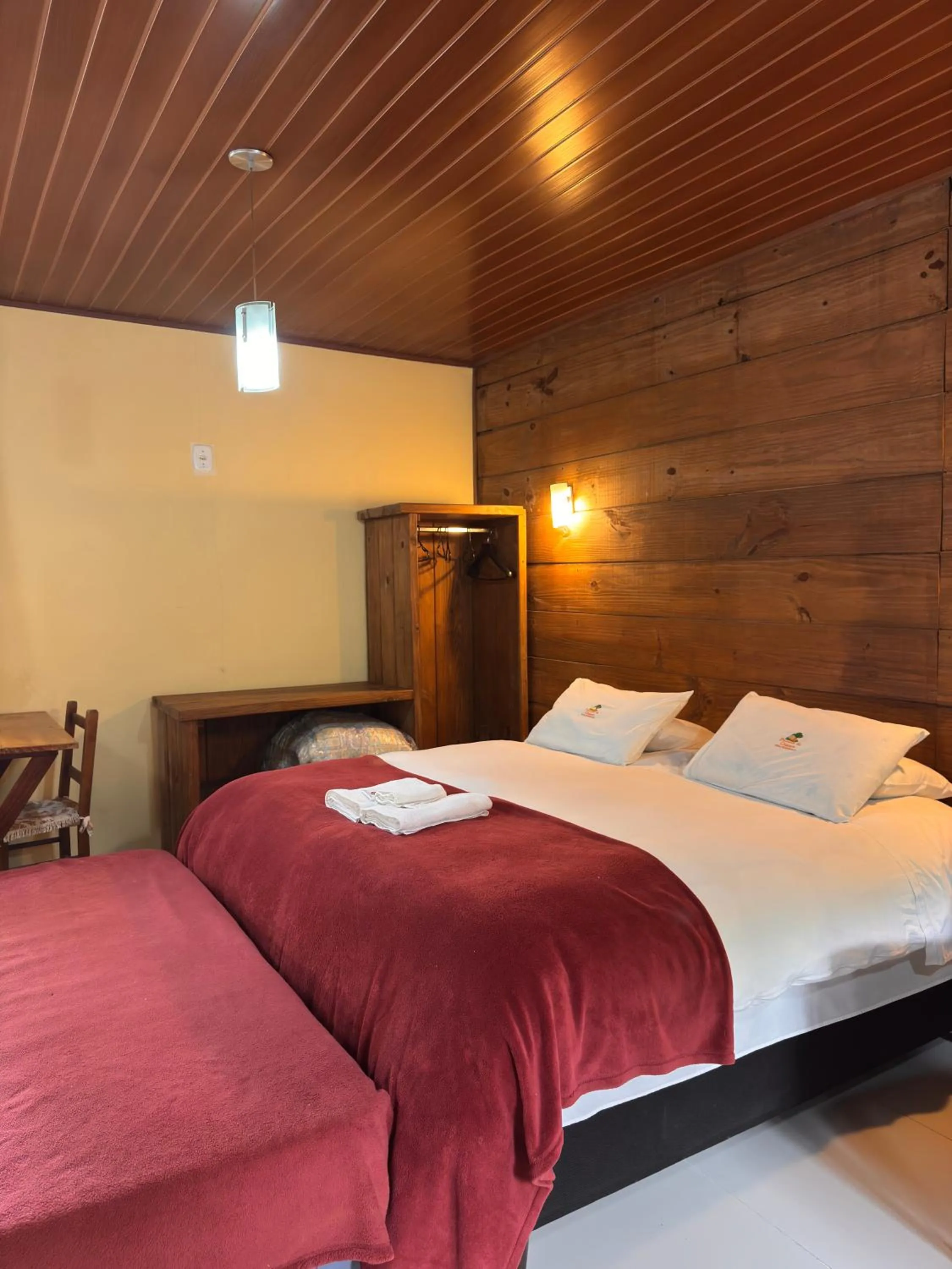 Bed in Pousada da Chacara