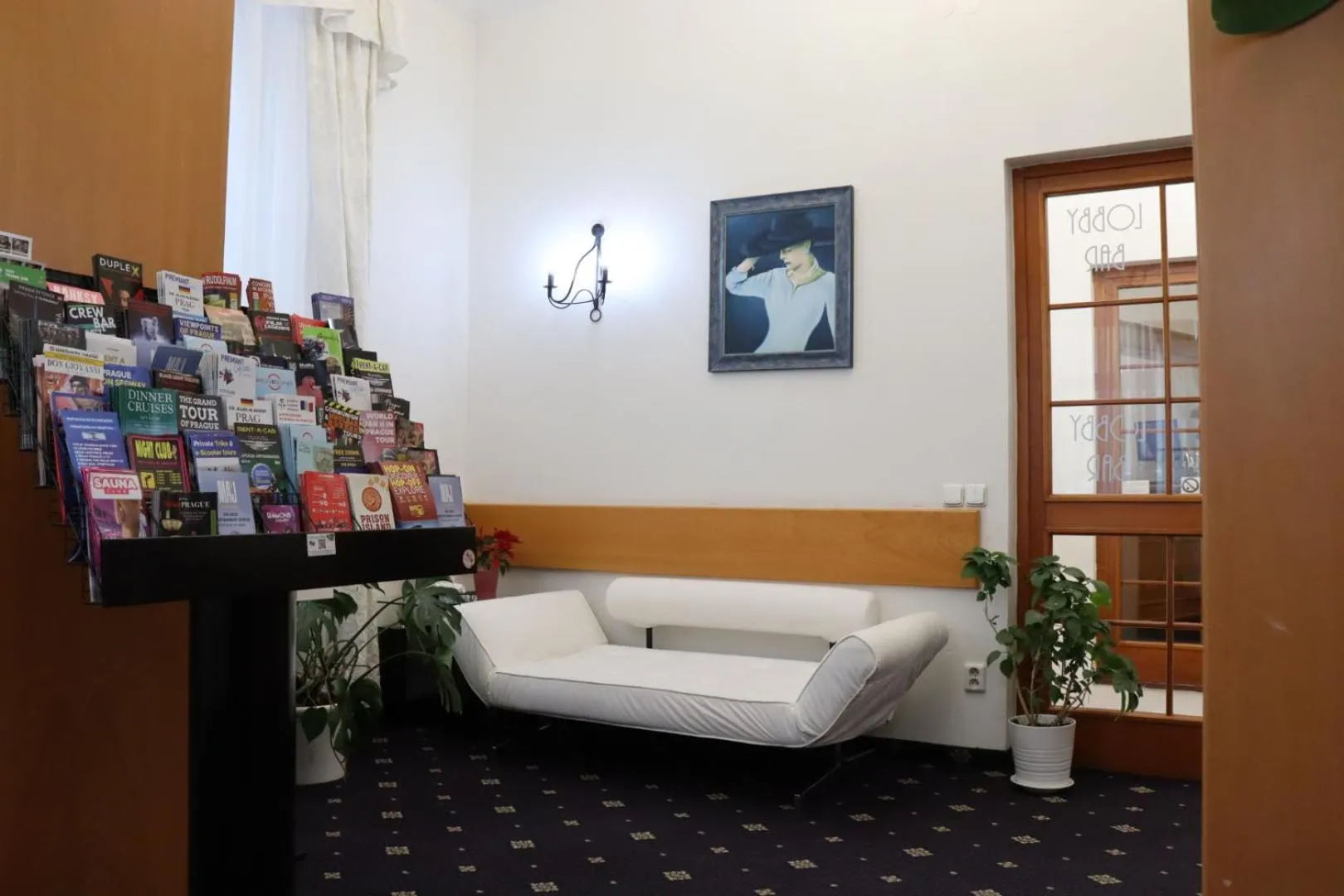 Seating area in Máchova