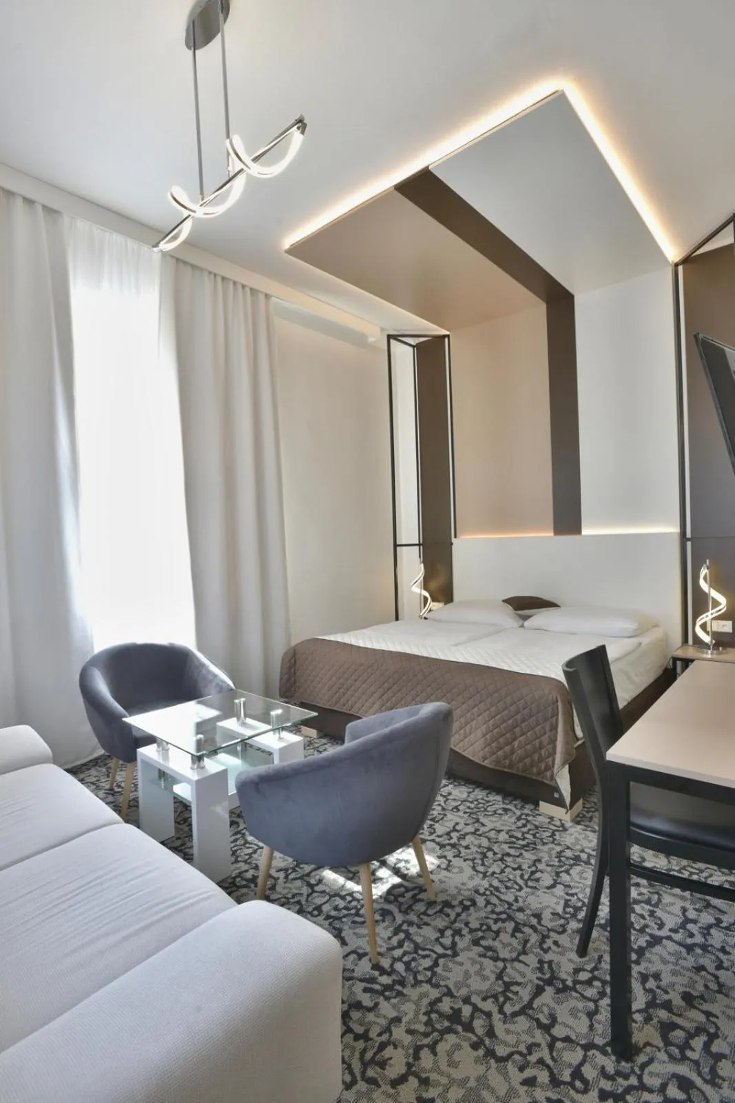 Seating area in Máchova