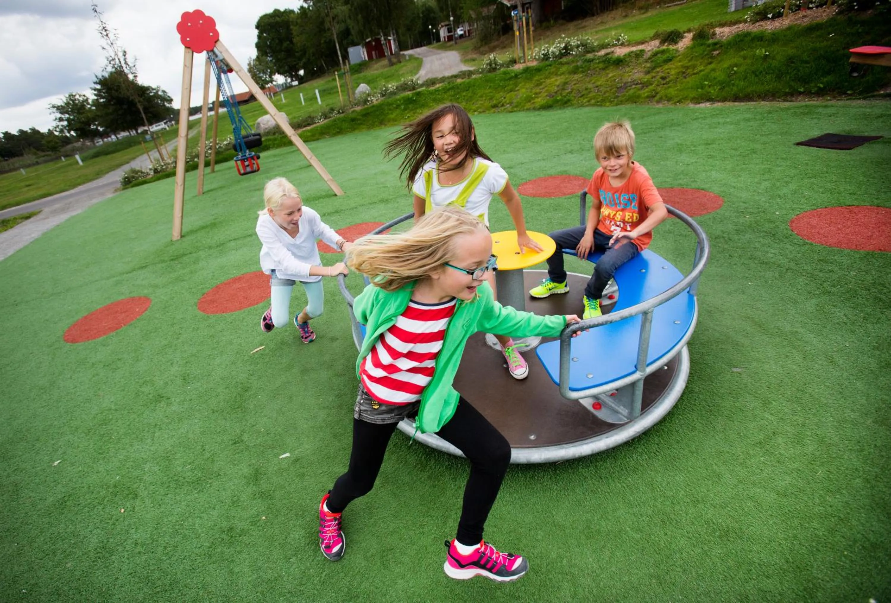 People in Västervik Resort