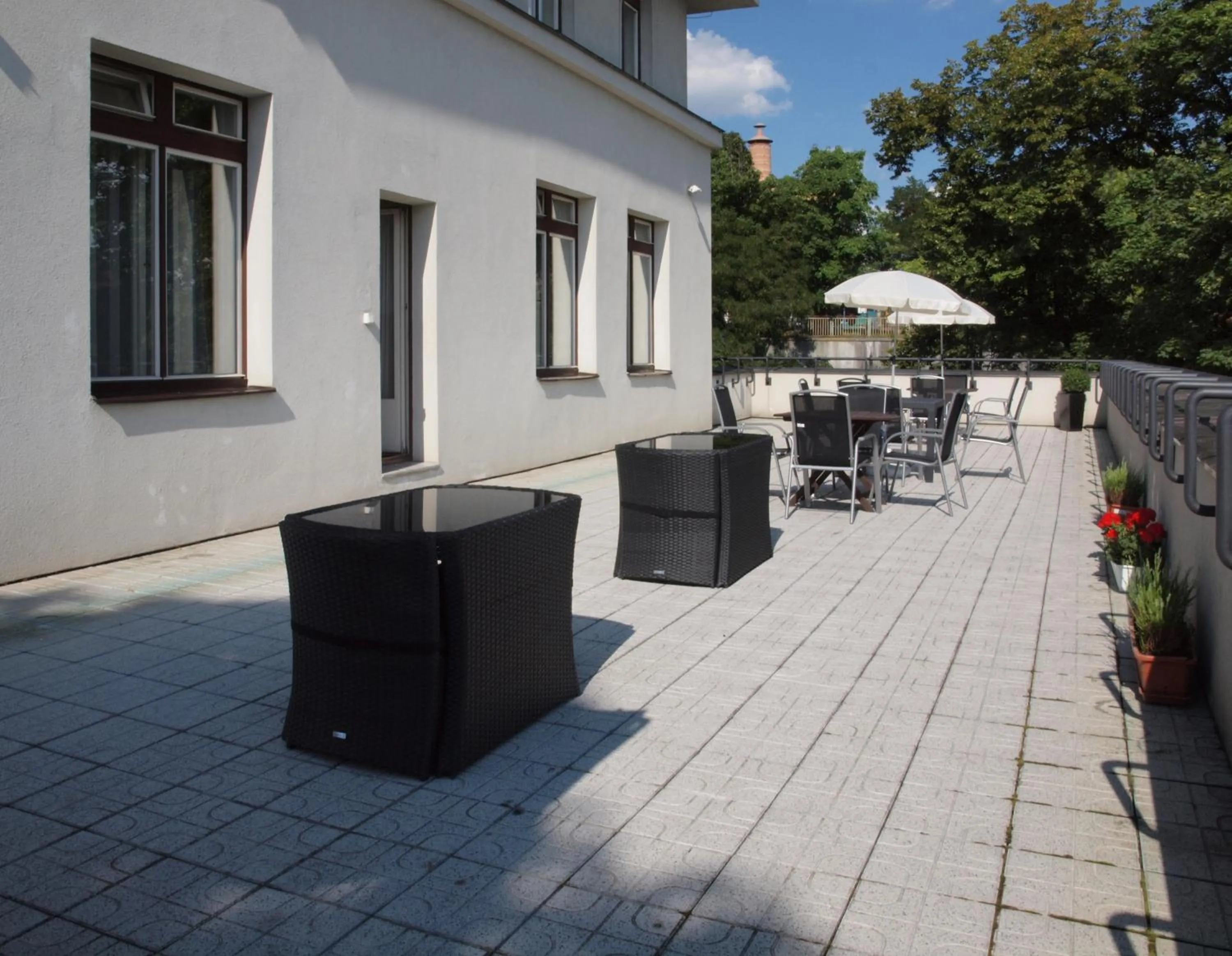 Patio in Pension Jana - Domov Mládeže