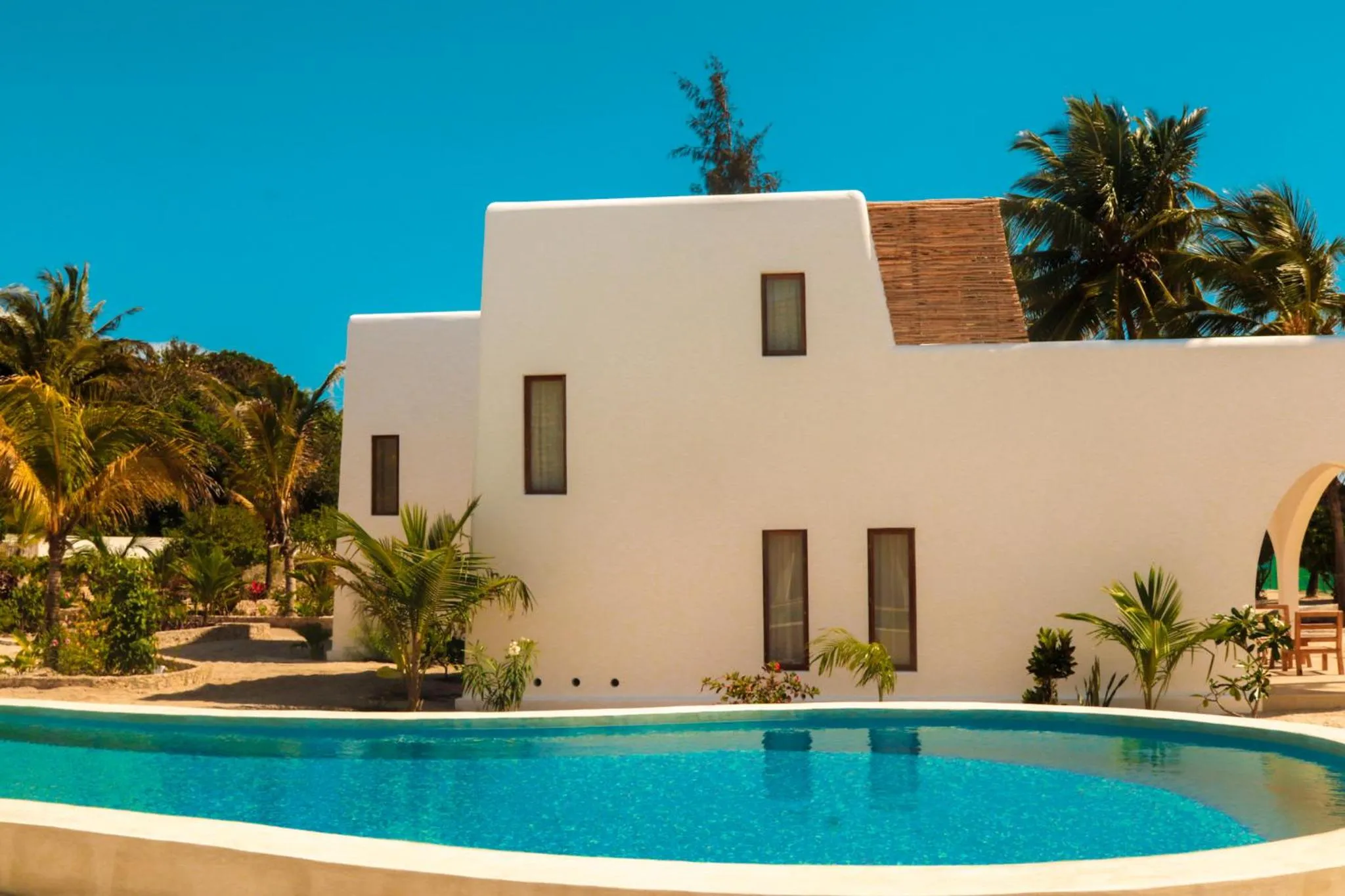 Swimming pool in Kijani Beach Villas