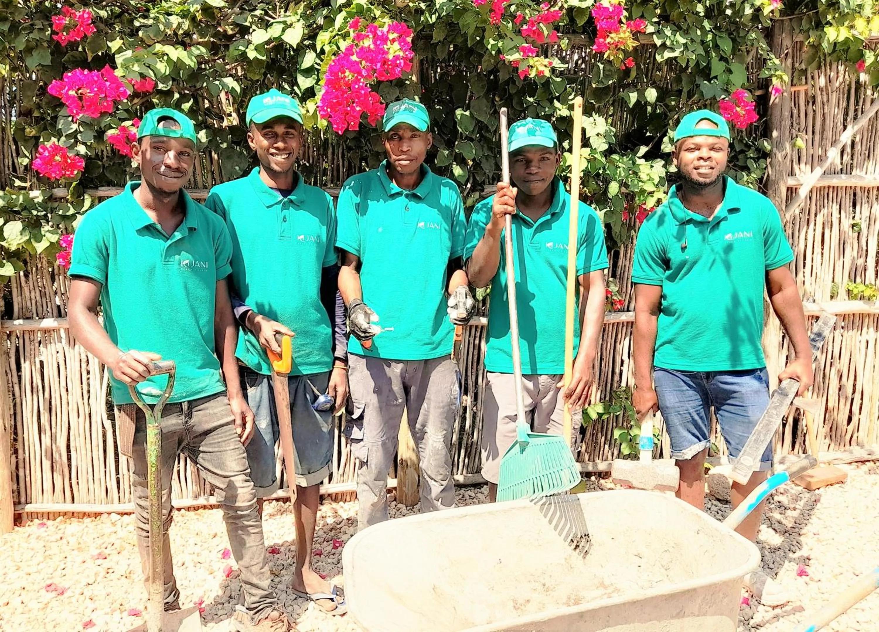 People in Kijani Beach Villas
