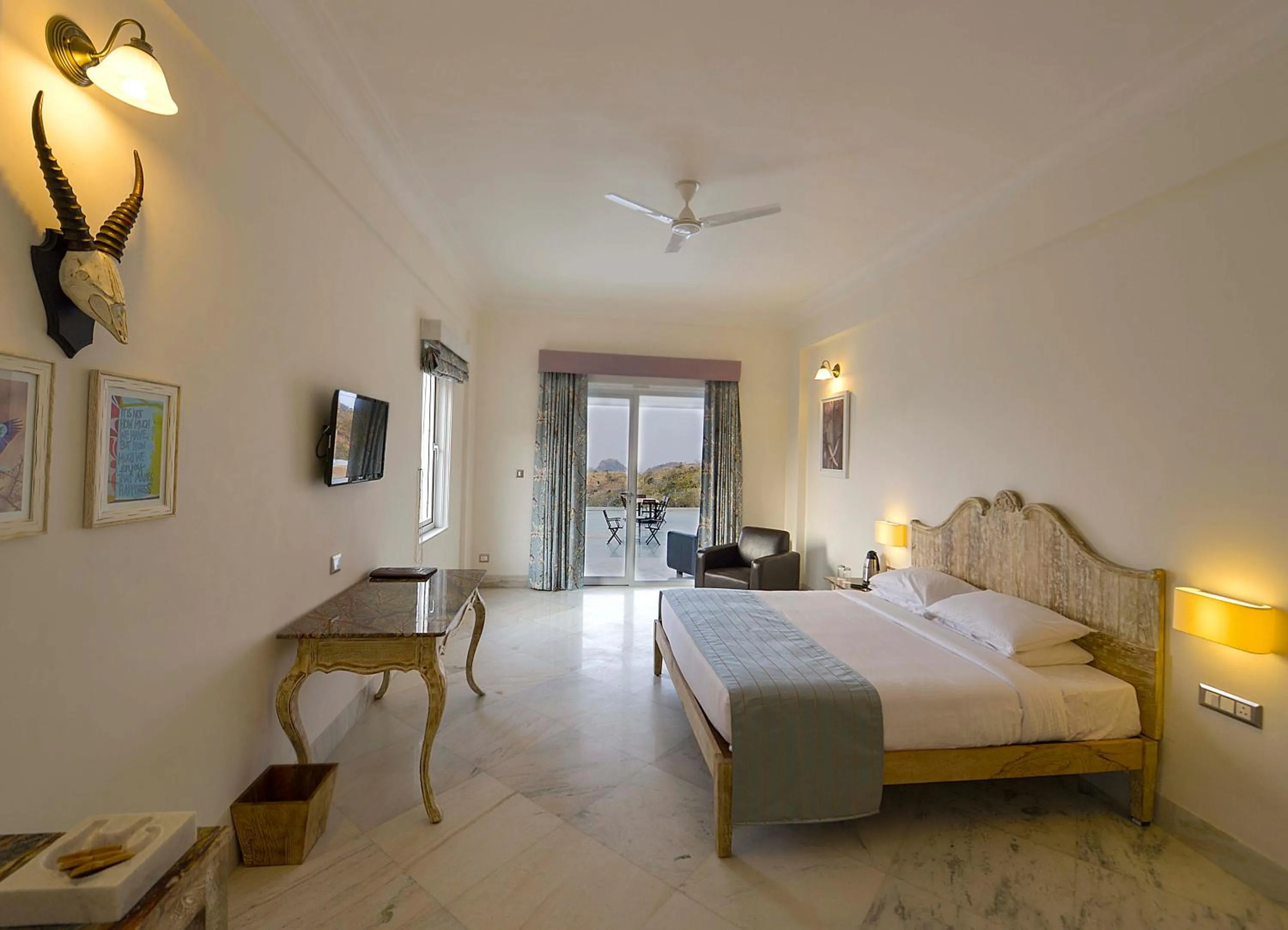 Bedroom, Bed in Fateh Safari Resort by Fateh Collection