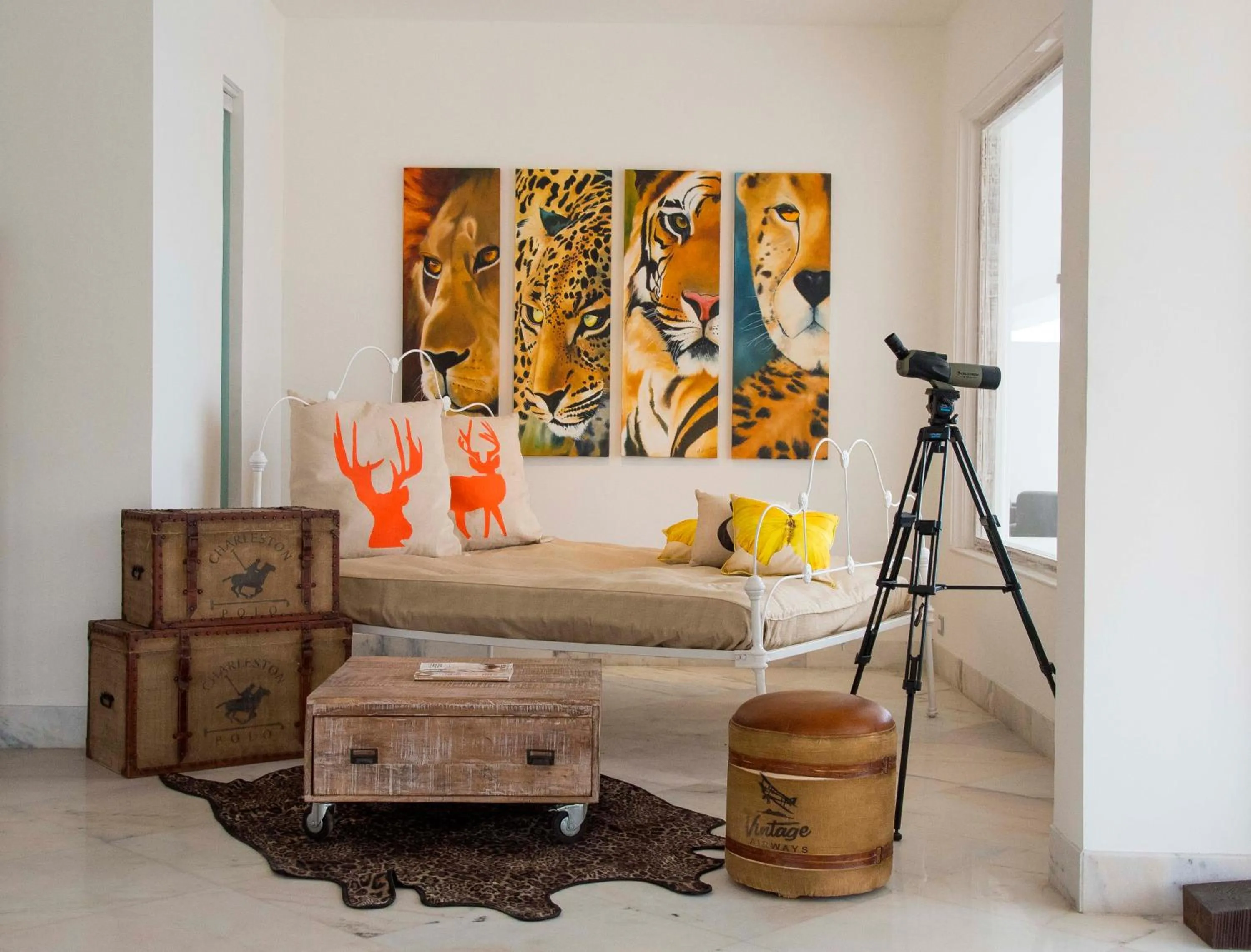 Seating area in Fateh Safari Resort by Fateh Collection