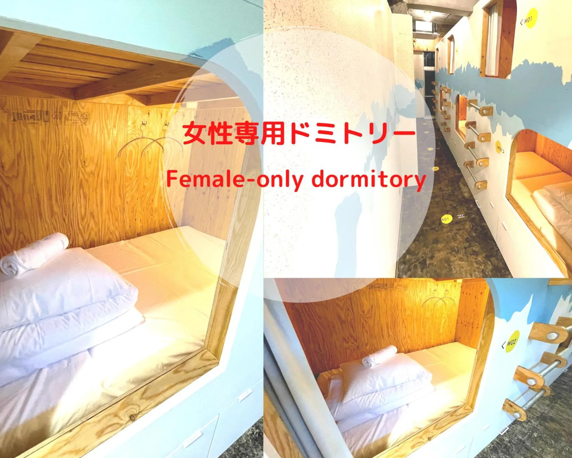 Bed in Hostel Have a Nice Day! ドミトリー 個室ルームあり#HVNI