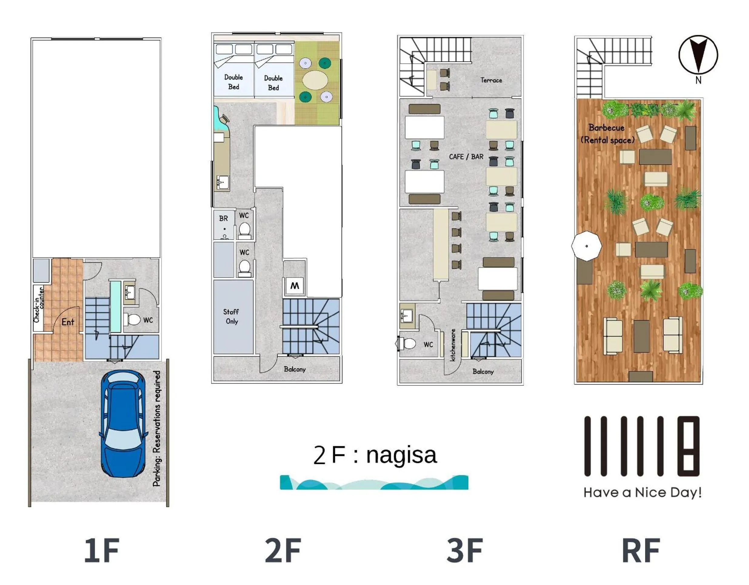 Hostel Have a Nice Day! ドミトリー 個室ルームあり#HVNI