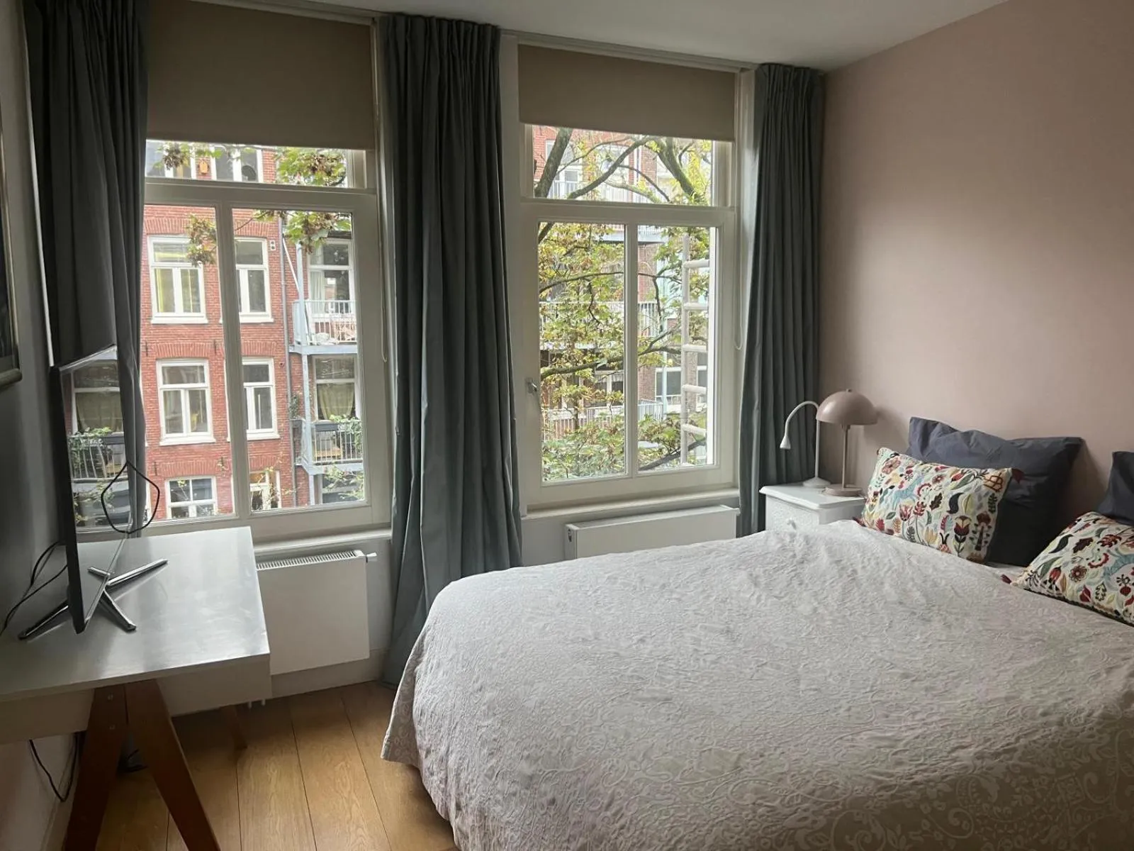 Bedroom, Bed in Great Apartment Amsterdam