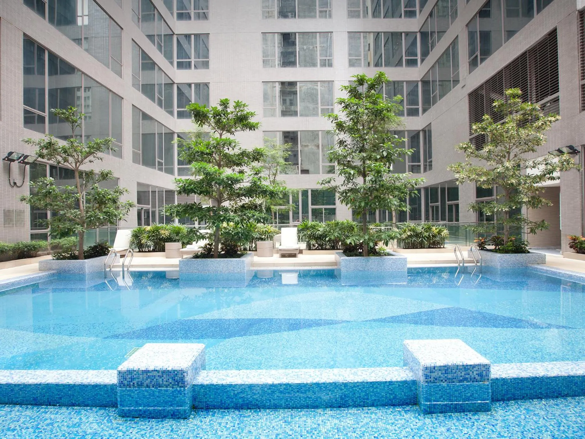 Swimming pool in Dorsett Tsuen Wan, Hong Kong