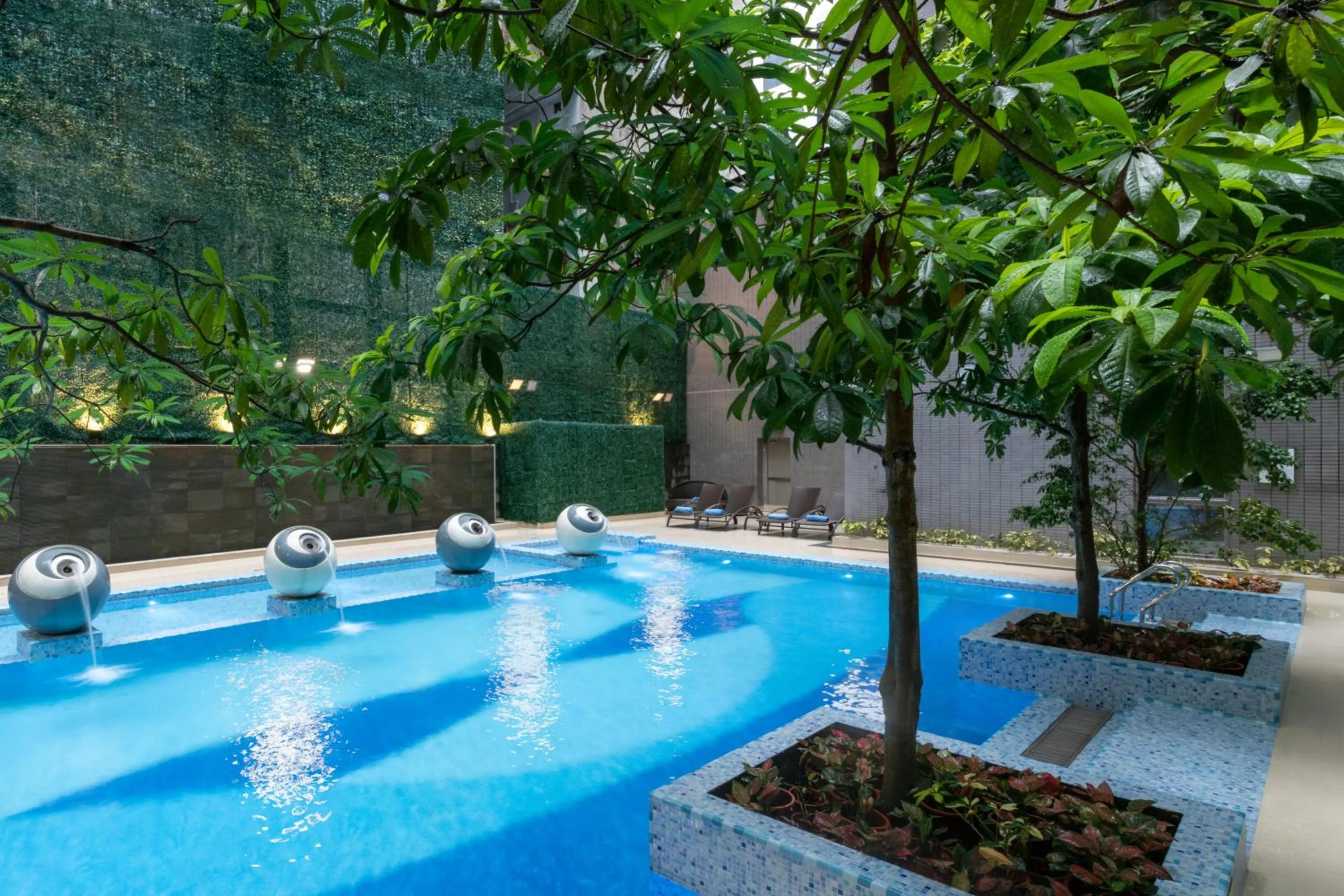 Swimming pool in Dorsett Tsuen Wan, Hong Kong