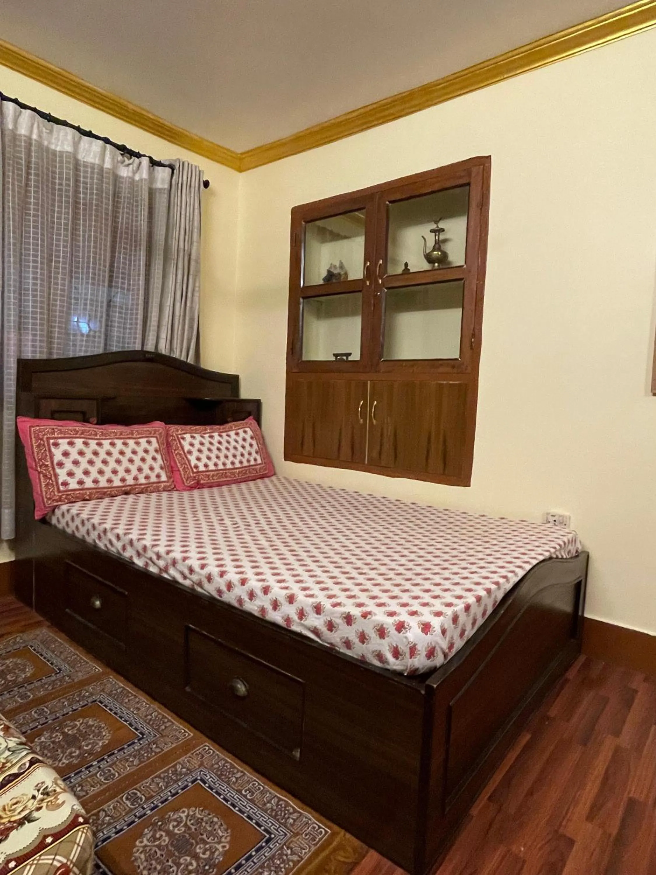 Bed in Deepjyoti Inn