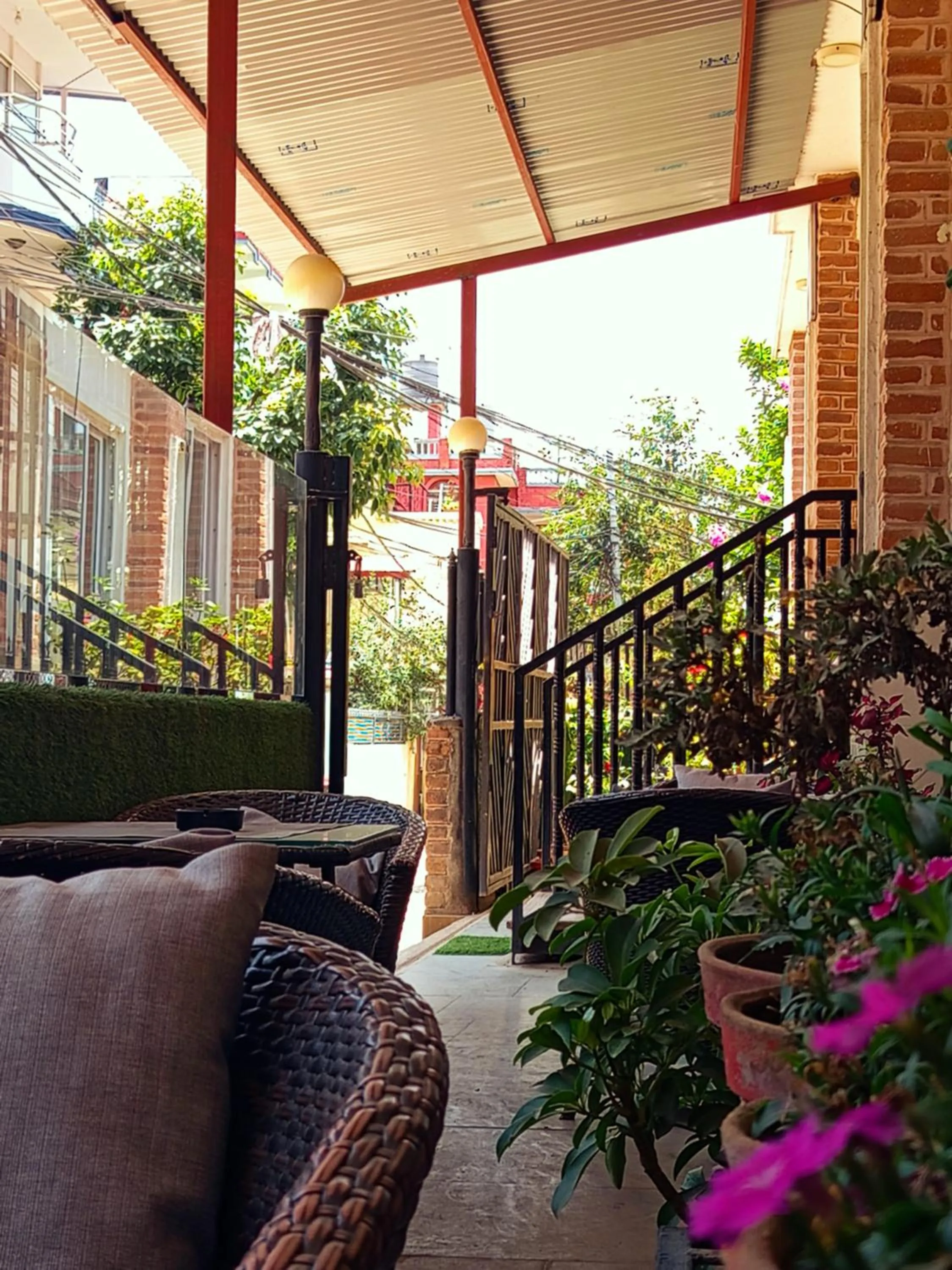 Seating area in Deepjyoti Inn