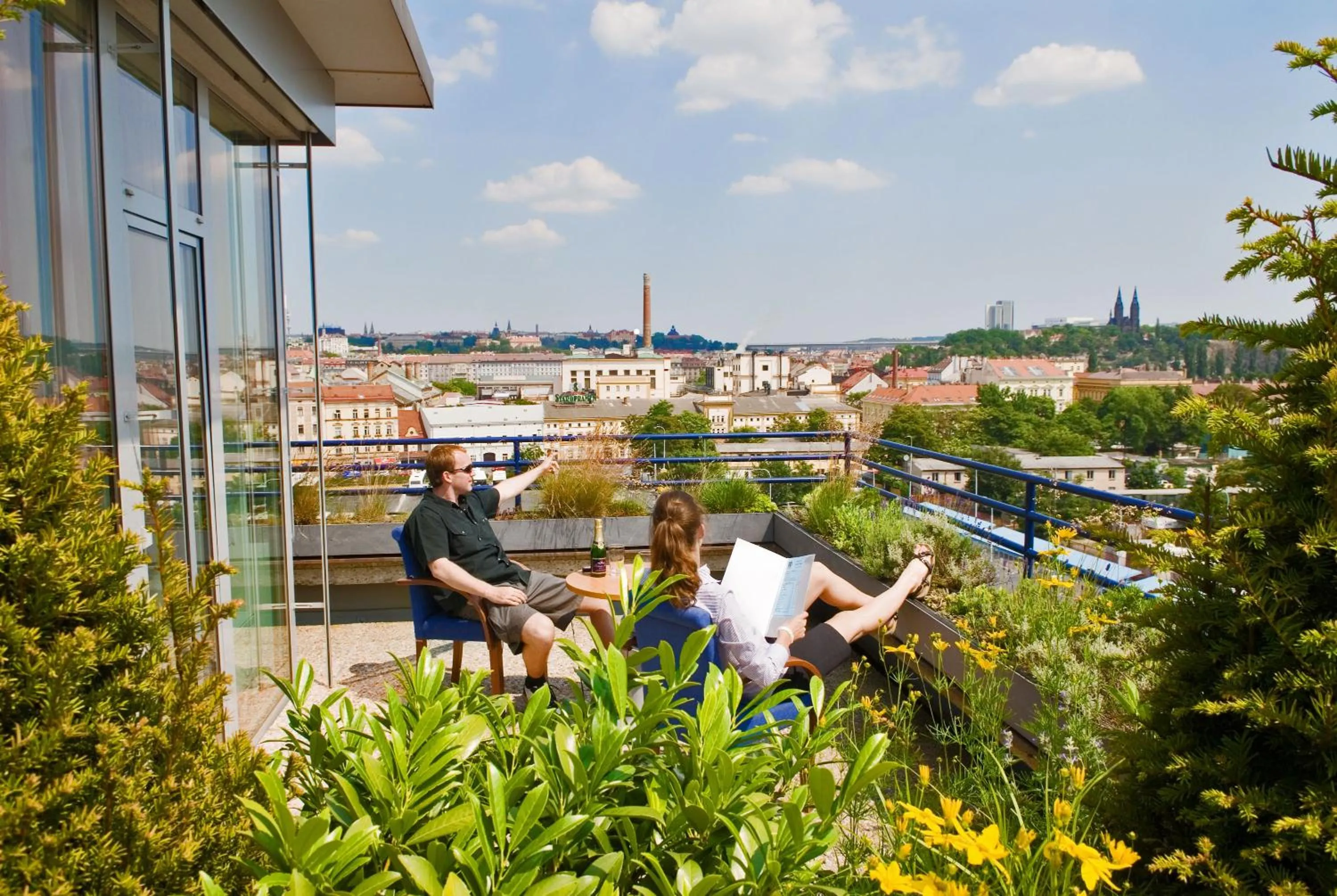 Balcony/Terrace in Akcent hotel