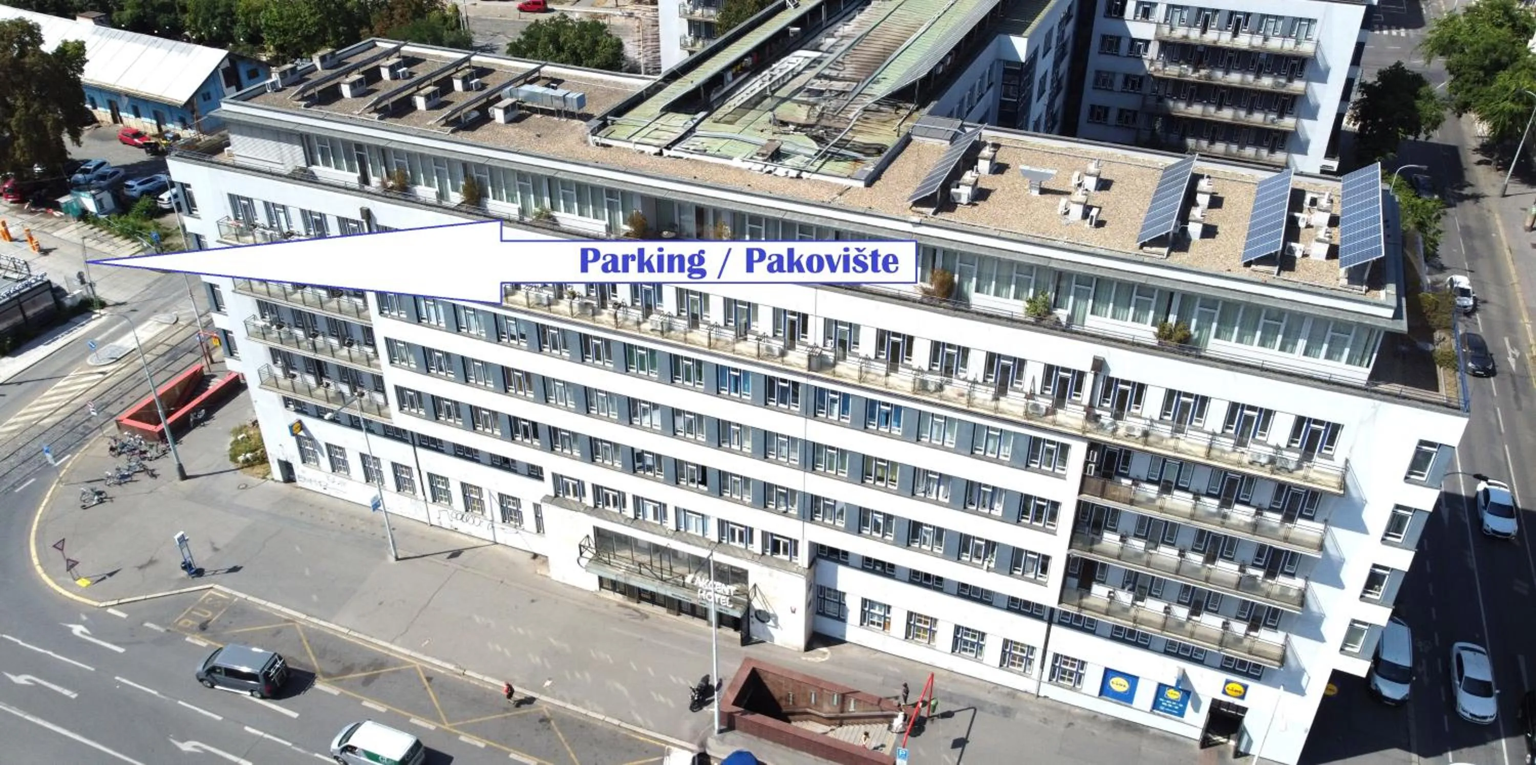 Property building in Akcent hotel