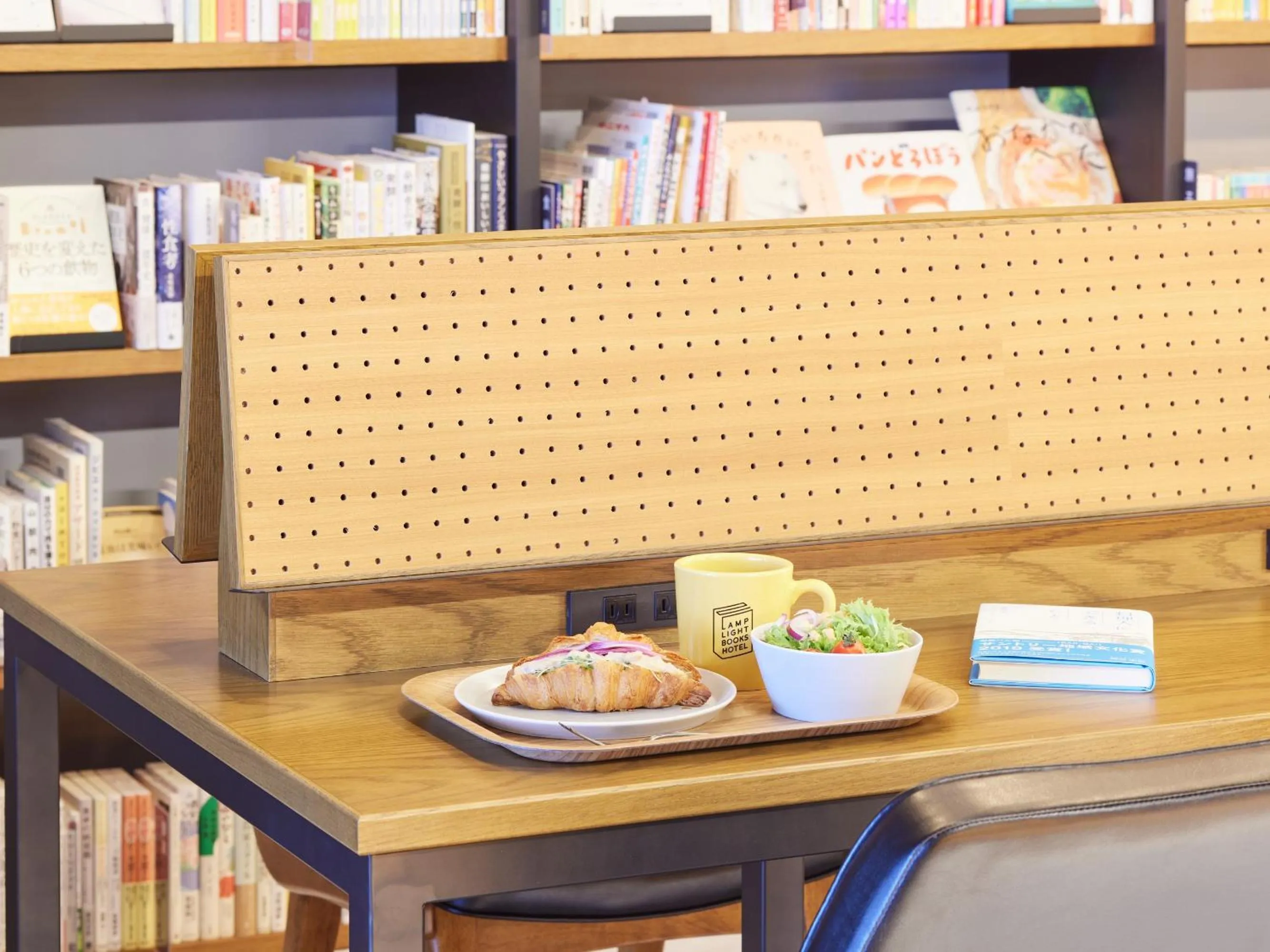 Breakfast in LAMP LIGHT BOOKS HOTEL fukuoka